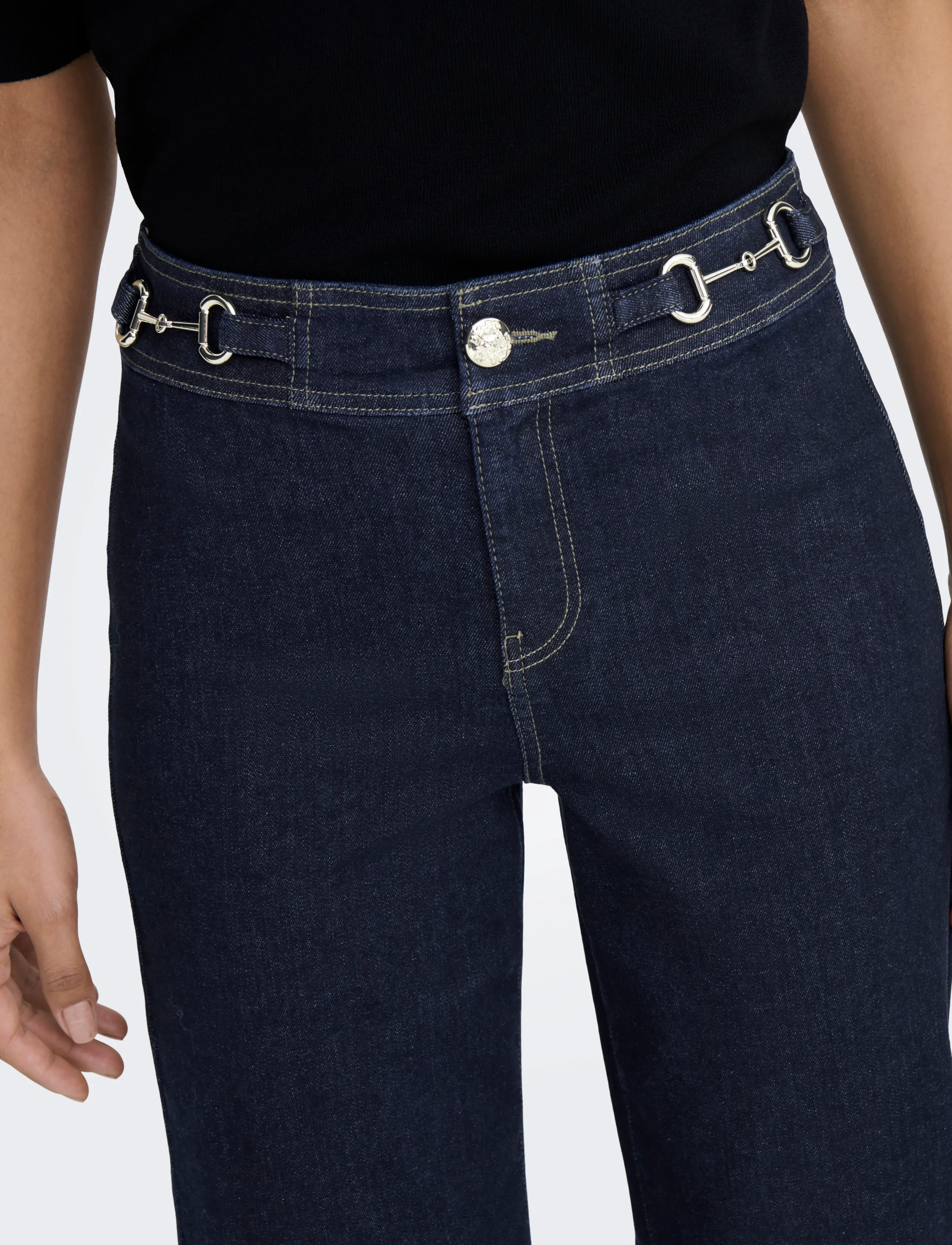 ONLY Onlmadison Hw Wide Buckle Dnm Gua411Noos jeans dam – bild 6