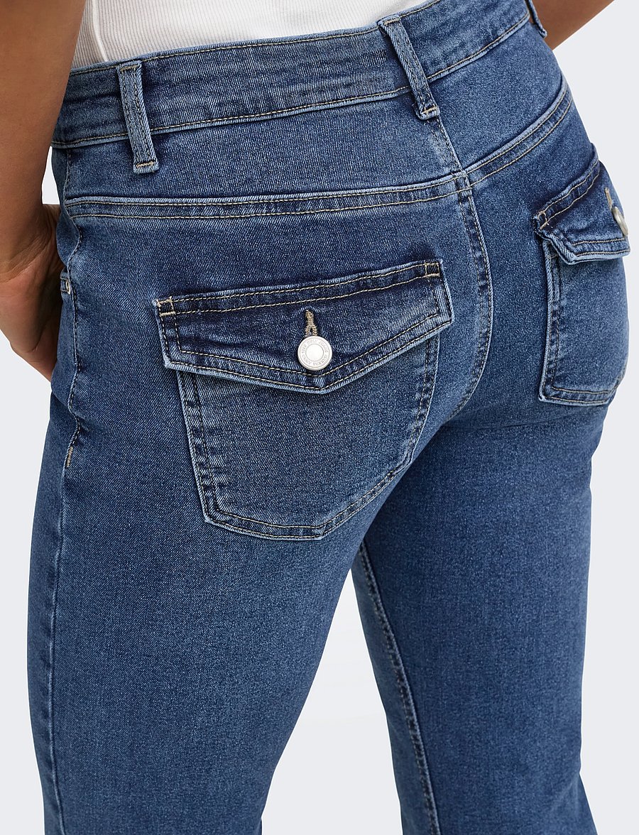 ONLY - ONLPHOEBE LW B-P FLARE DNM PIM454 NOOS - medium blue denim - 5