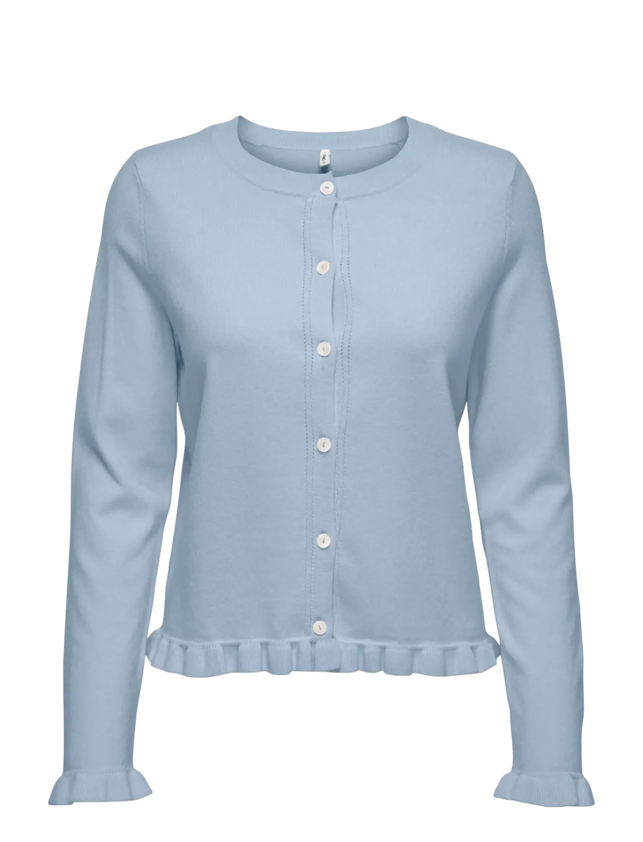 ONLY Onlcinderel Ls Frill Cardigan Ex Knt Blau - XS - Damen