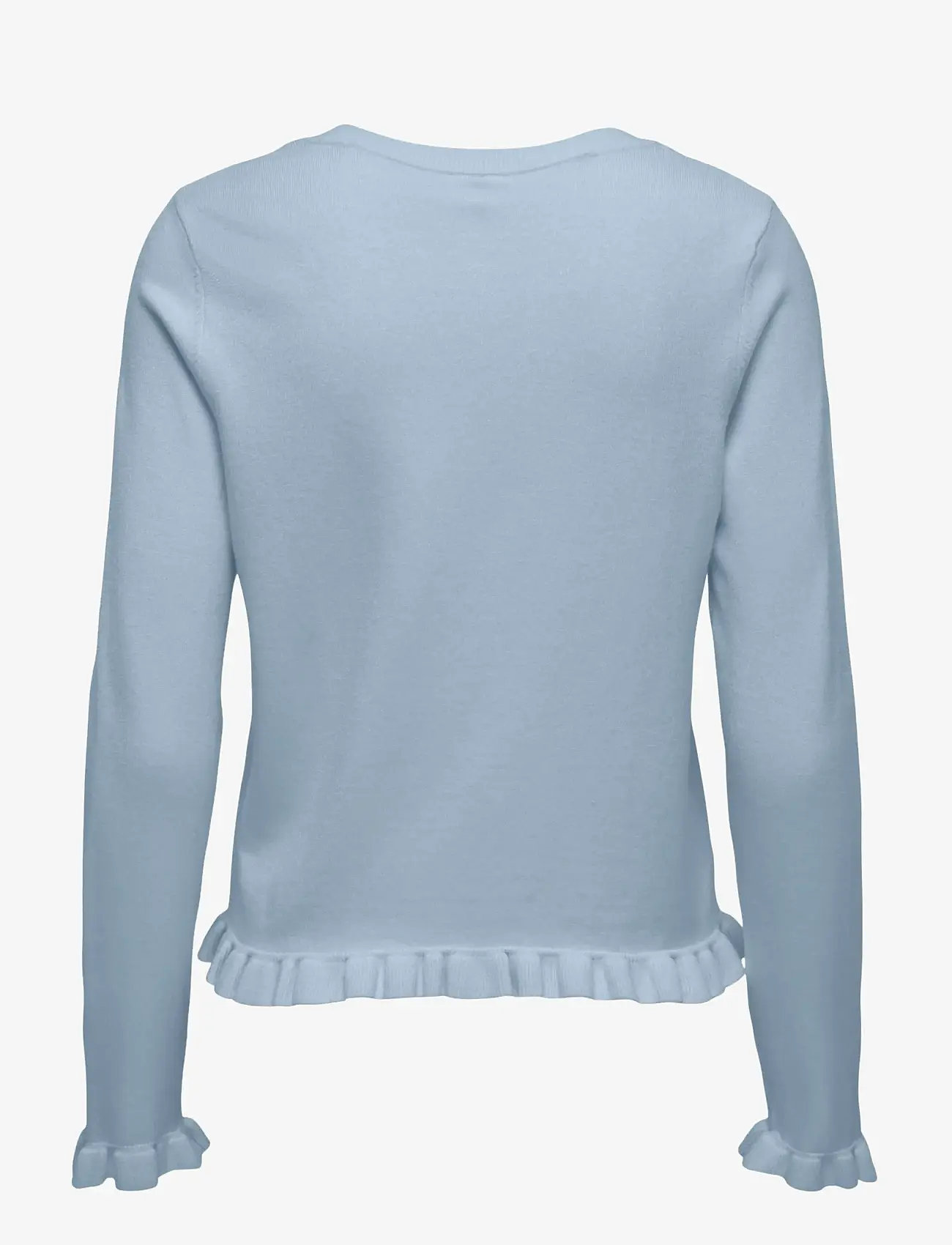 ONLY - ONLCINDEREL LS FRILL CARDIGAN EX KNT - kardiganid - cashmere blue - 1