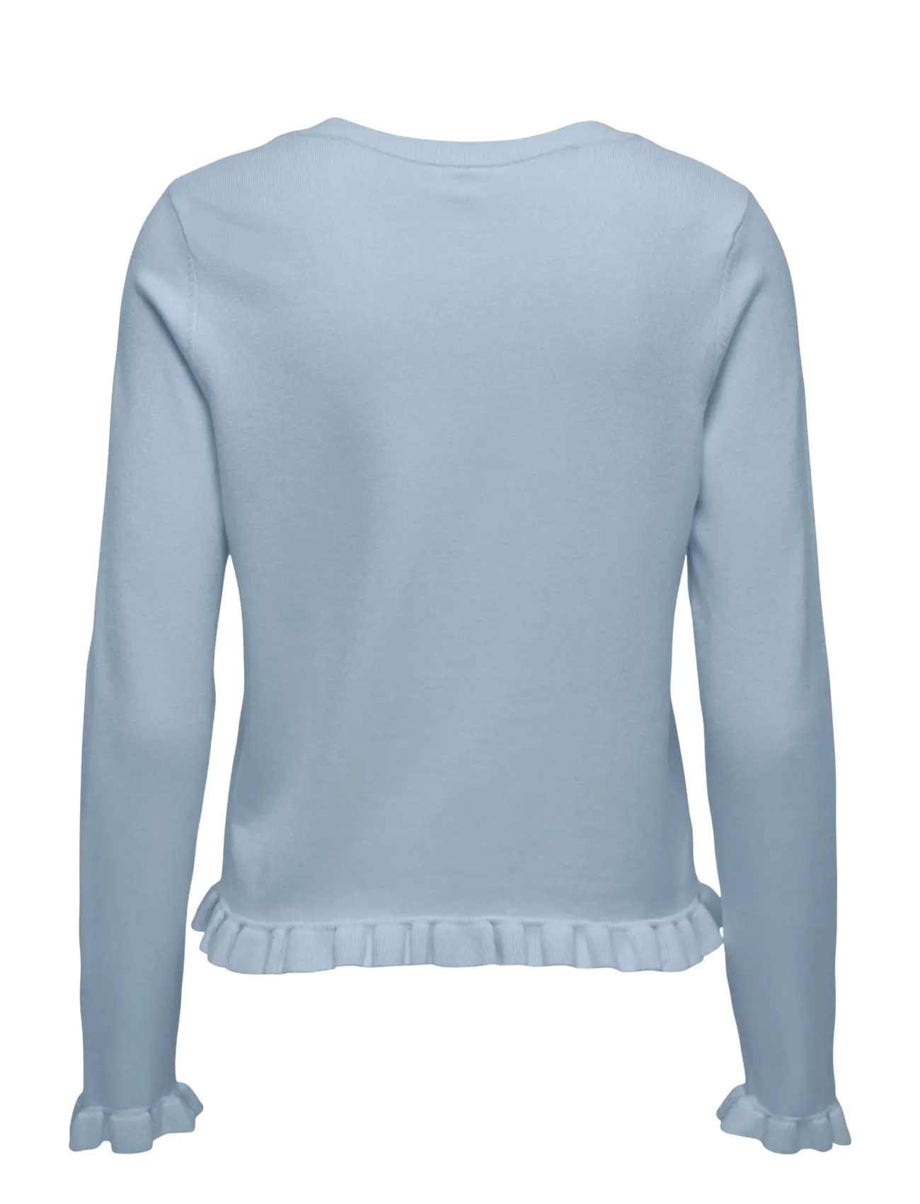 ONLY - ONLCINDEREL LS FRILL CARDIGAN EX KNT - koftor - cashmere blue - 2