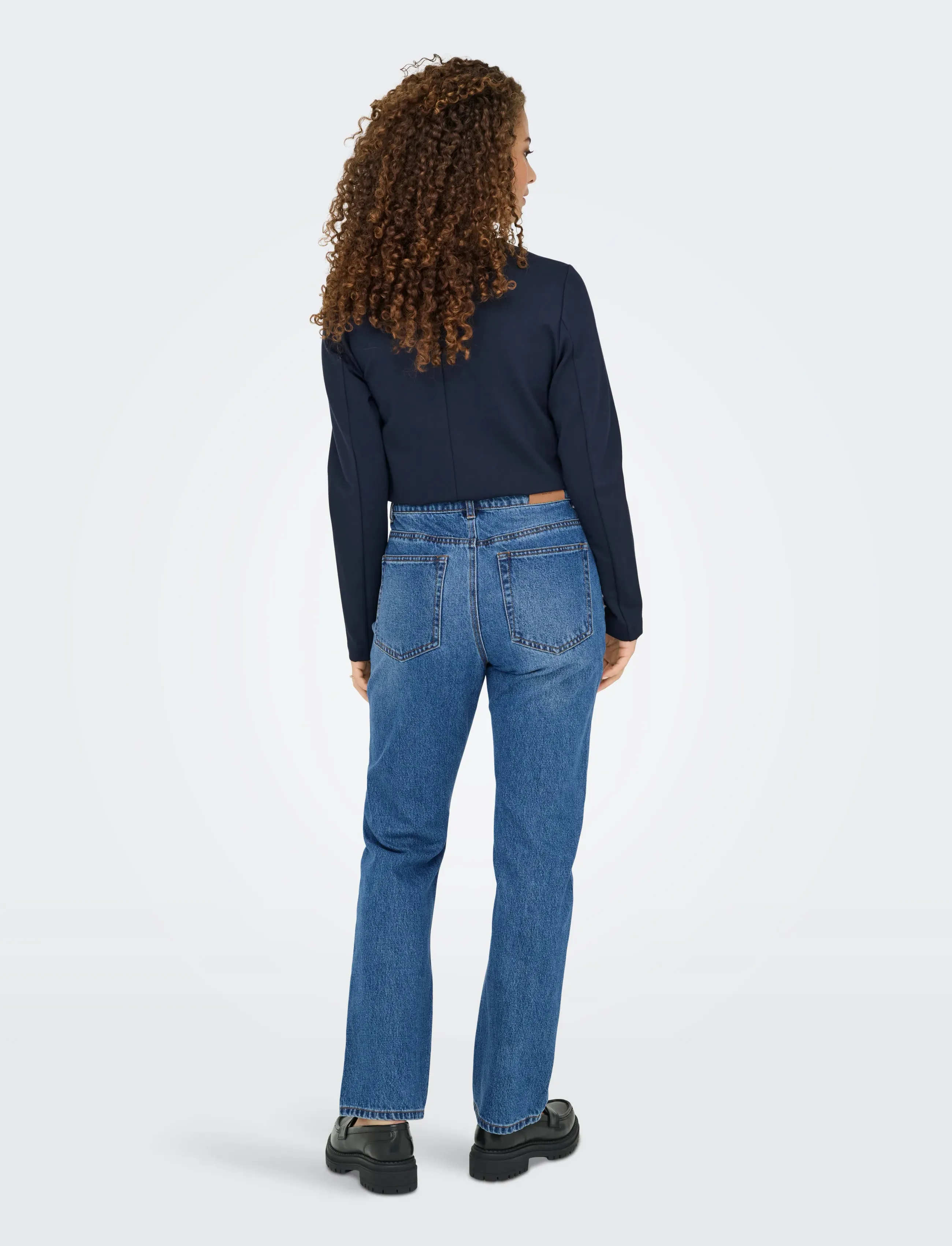 ONLY - ONLHAZEL HW STRAIGHT DNM GUA - laveste priser - medium blue denim - 3