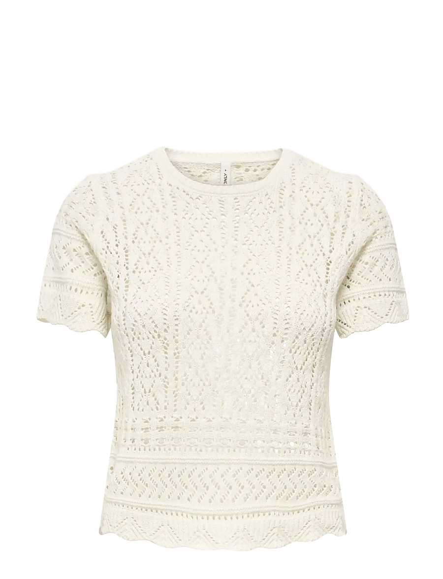 ONLY - ONLELKE LIFE SS STRUCTUR O-NECK KNT NOOS - birch - 1