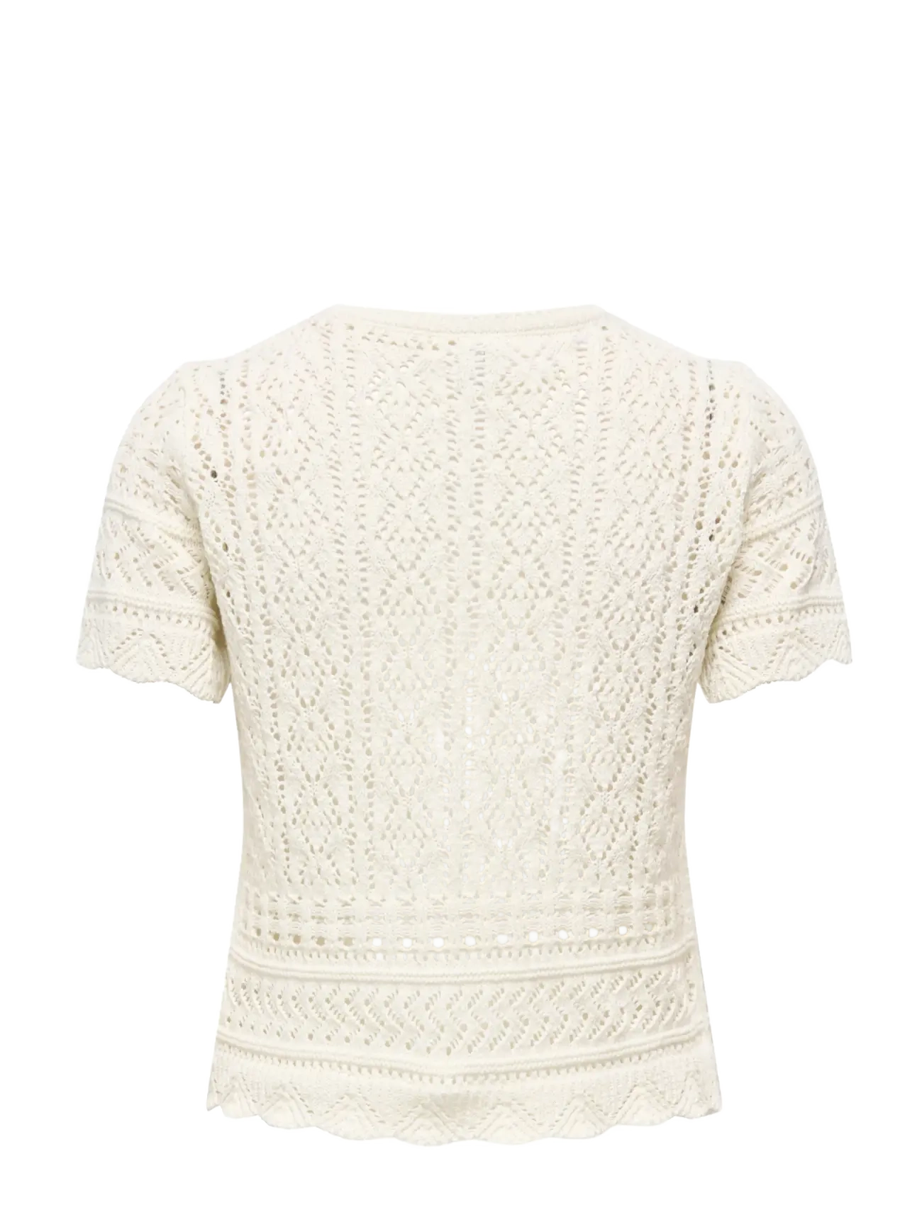 ONLY - ONLELKE LIFE SS STRUCTUR O-NECK KNT NOOS - birch - 2