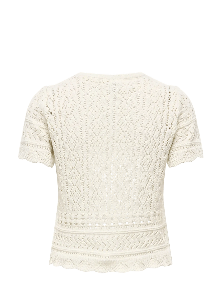 ONLY - ONLELKE LIFE SS STRUCTUR O-NECK KNT NOOS - birch - 2