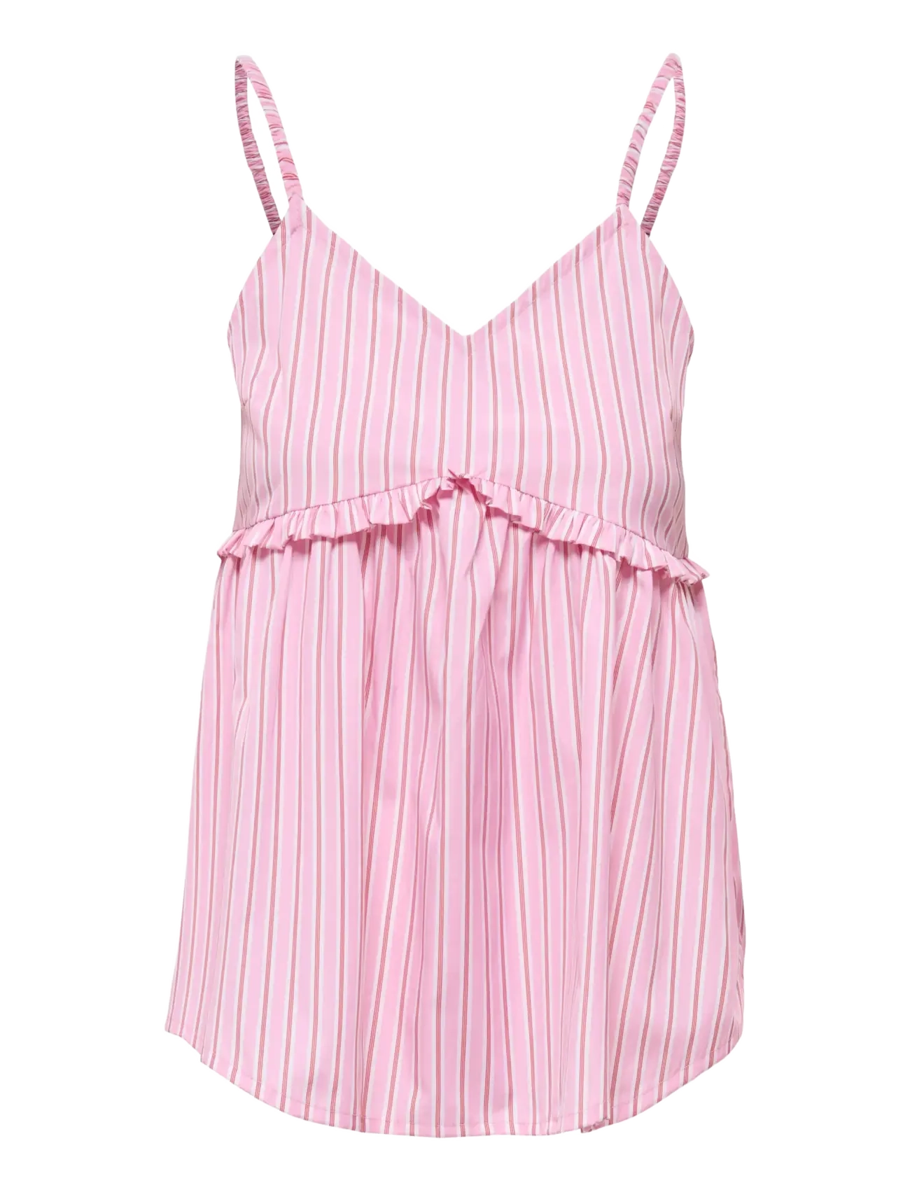 ONLY ONLLORIS STRAP FLOWY TOP WVN - Basplagg - LILAC SACHET / white