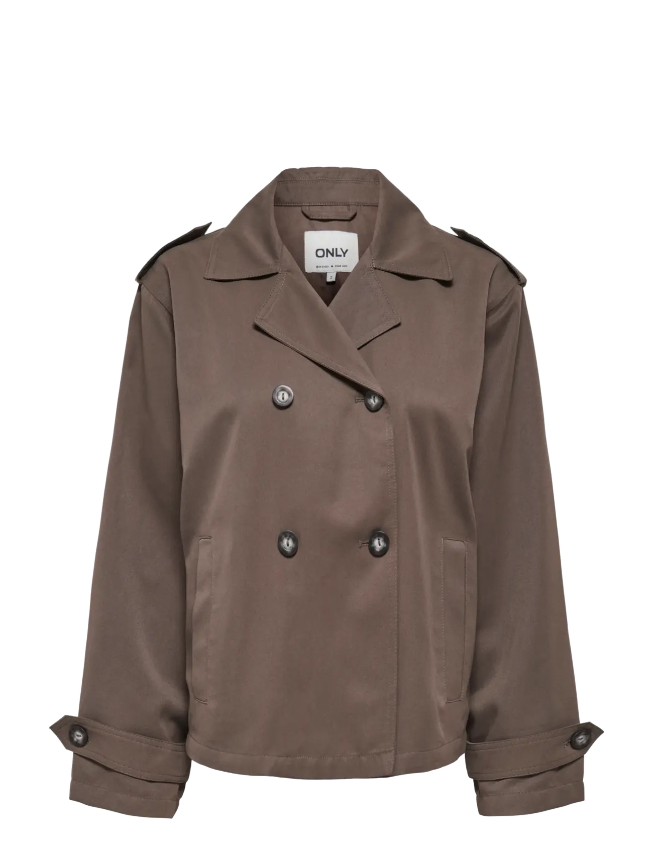 ONLY ONLHANNAH SHORT LIFE TRENCHCOAT OTW - Jackor & Kappor - CHOCOLATE MARTINI / brown