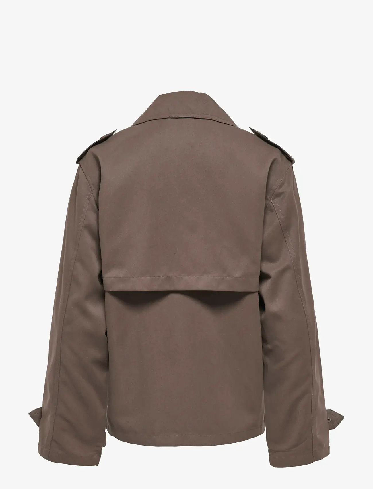 ONLY - ONLHANNAH SHORT LIFE TRENCHCOAT OTW - forårsjakker - chocolate martini - 2