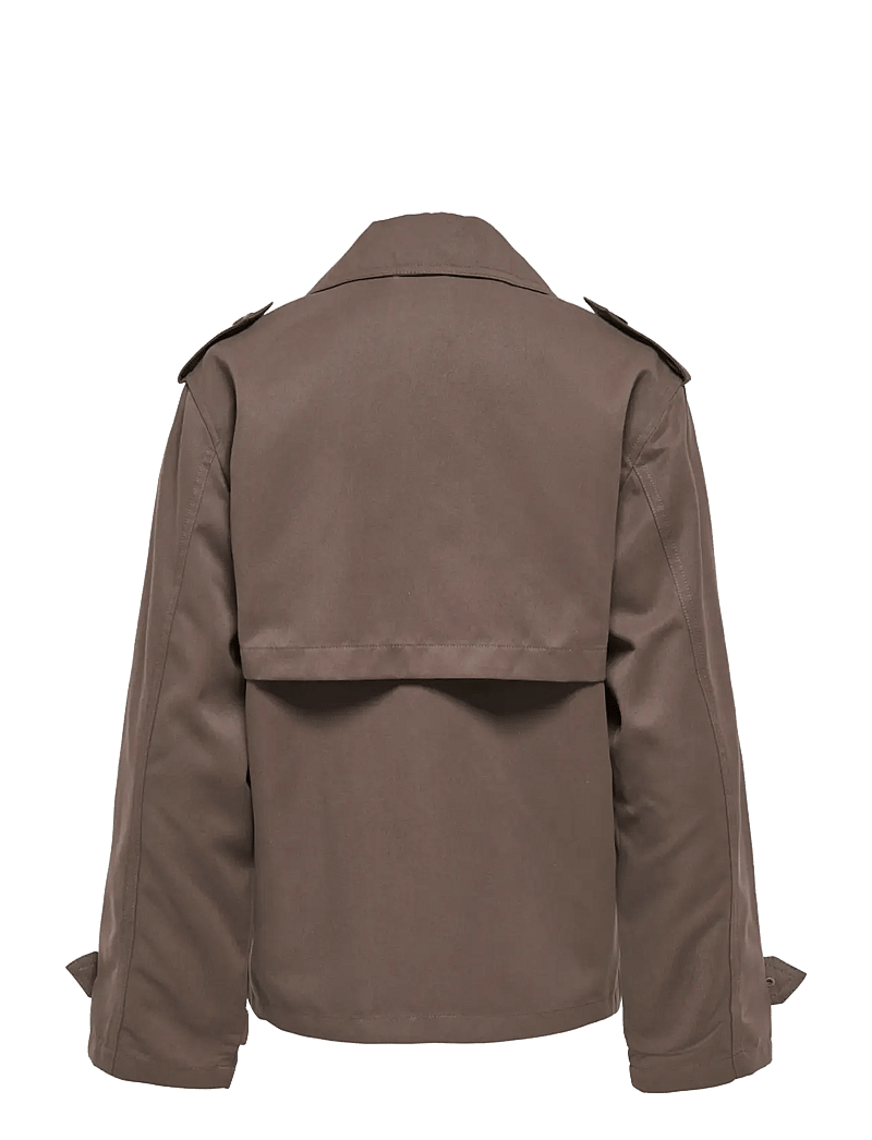 ONLY - ONLHANNAH SHORT LIFE TRENCHCOAT OTW - forårsjakker - chocolate martini - 2