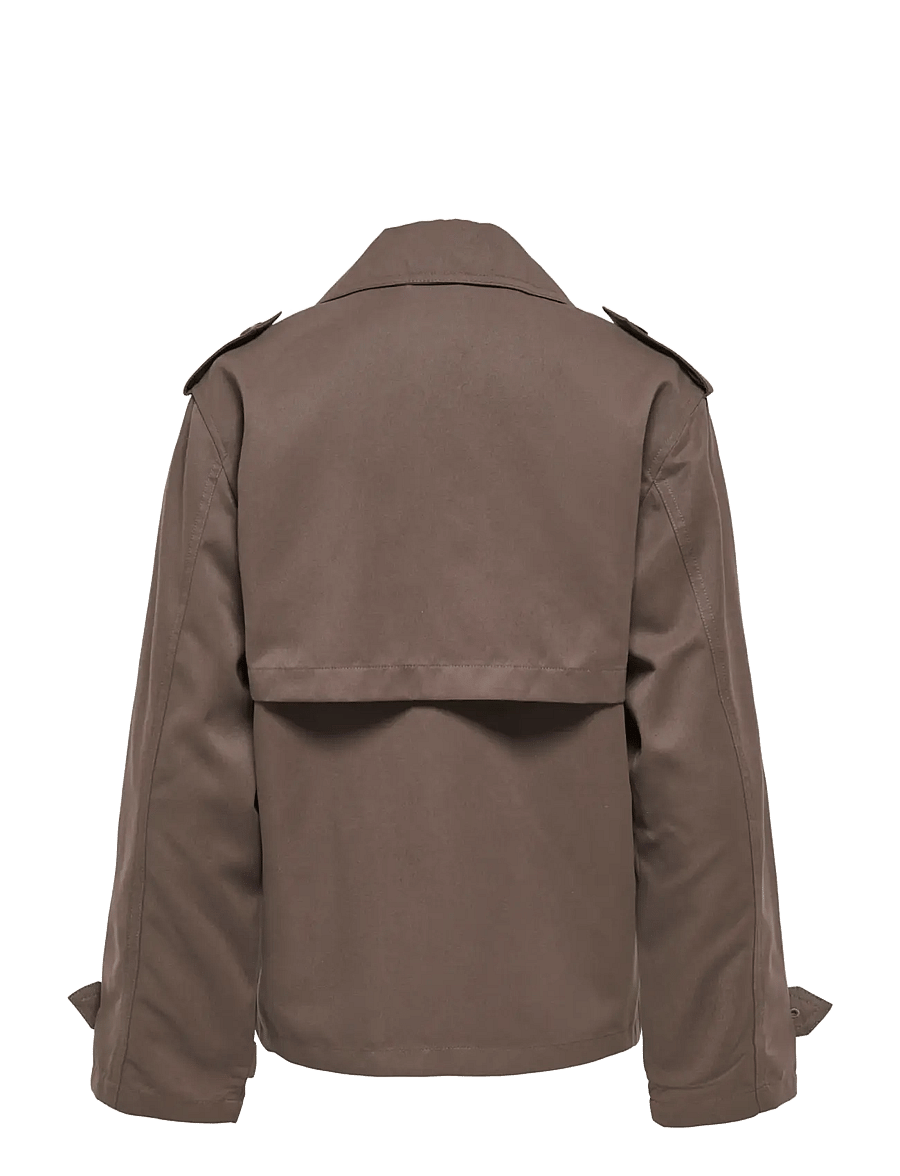ONLY - ONLHANNAH SHORT LIFE TRENCHCOAT OTW - vestes de printemps - chocolate martini - 2