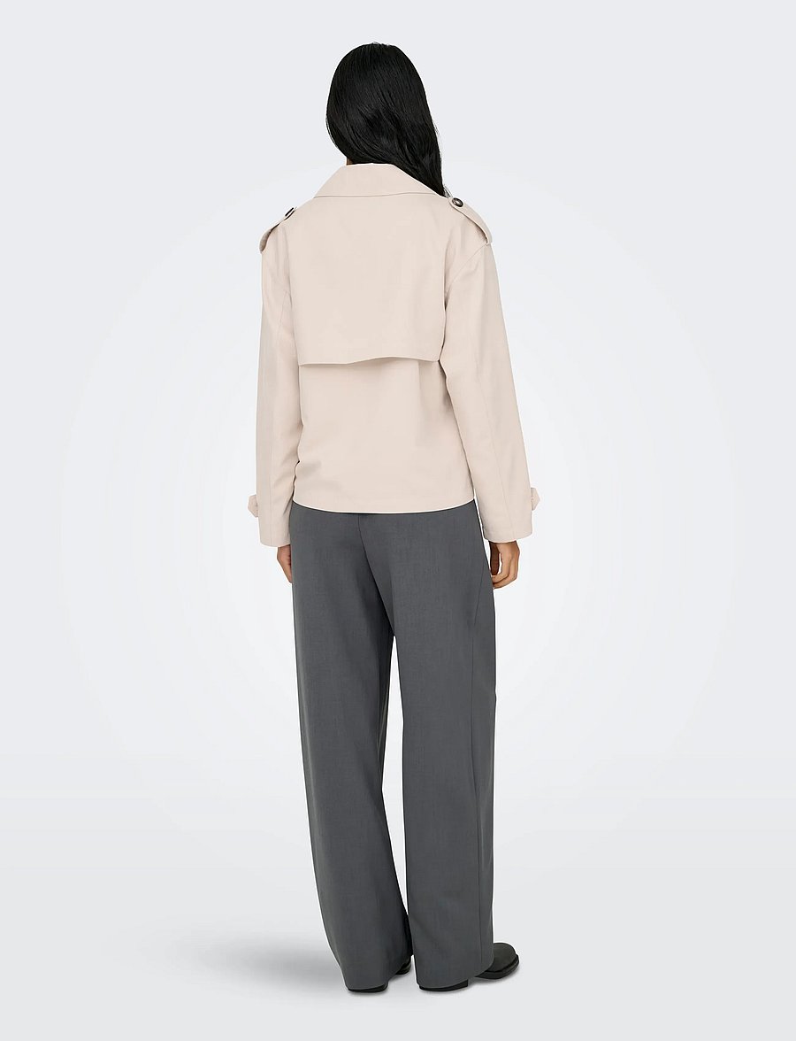ONLY - ONLHANNAH SHORT LIFE TRENCHCOAT OTW - frühlingsjacken - humus - 3