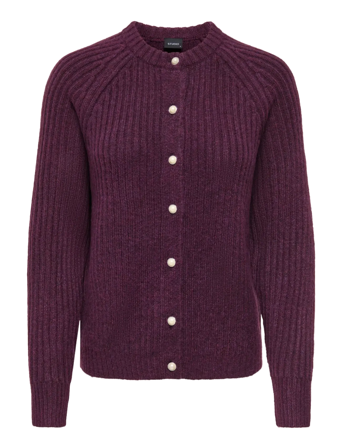 ONLY ONLKALIBU L/S CARDIGAN KNT NOOS - Koftor - MAUVE WINE / burgundy