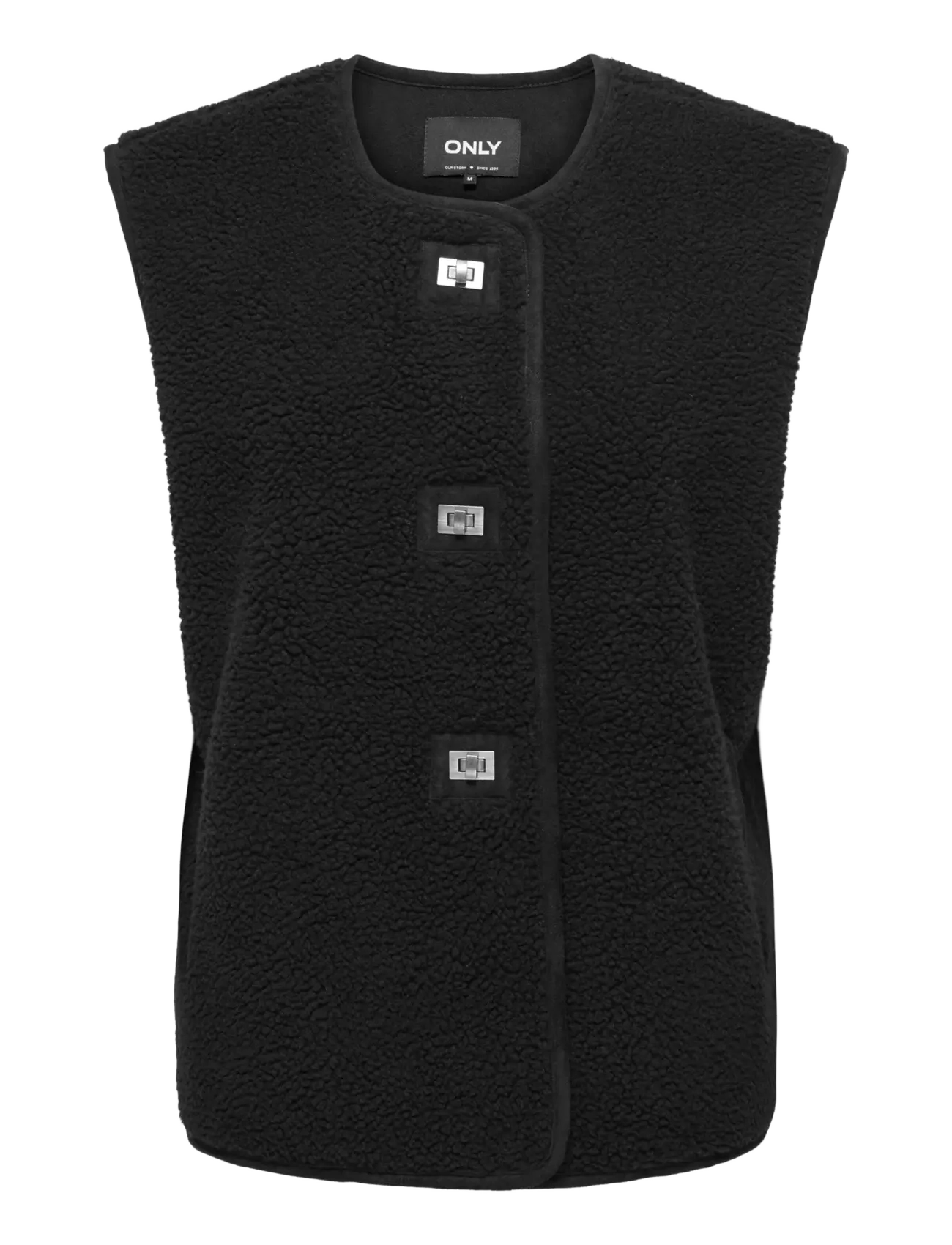 ONLY Onlwendy Teddy Weste Otw Schwarz - M - Damen