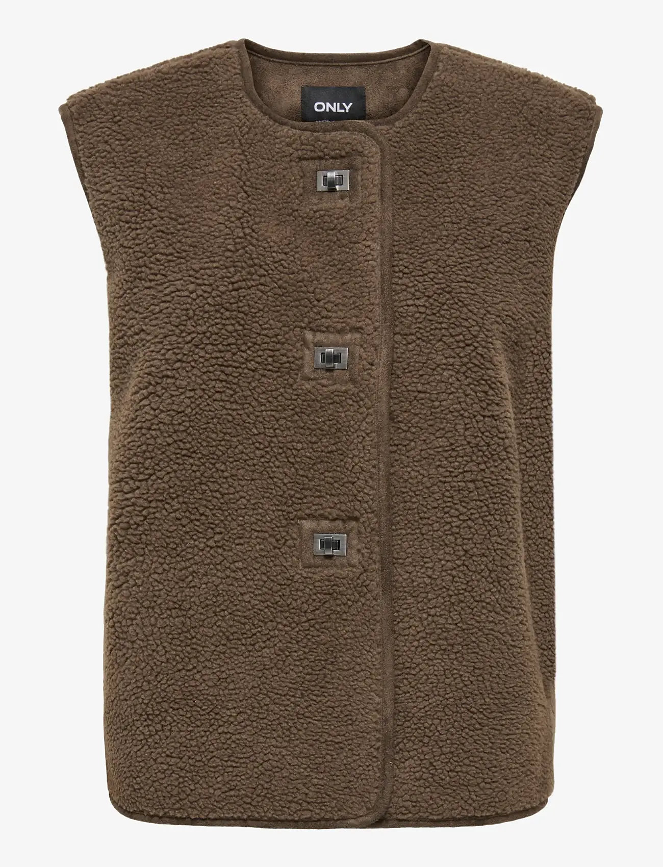 ONLY - ONLWENDY TEDDY WAISTCOAT OTW - fleece- og teddyveste - chestnut - 1