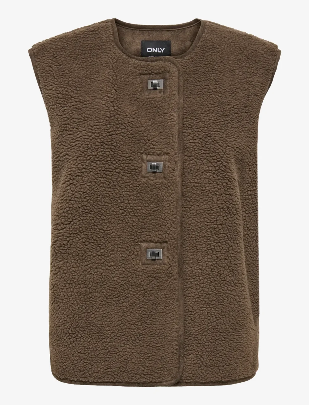 ONLY - ONLWENDY TEDDY WAISTCOAT OTW - efterårsjakker - chestnut - 0