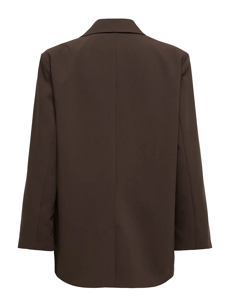 ONLY - ONLLINDA-RAVEN L/S BF BLAZER TLR NOOS - einreihige blazer - coffee bean - 2