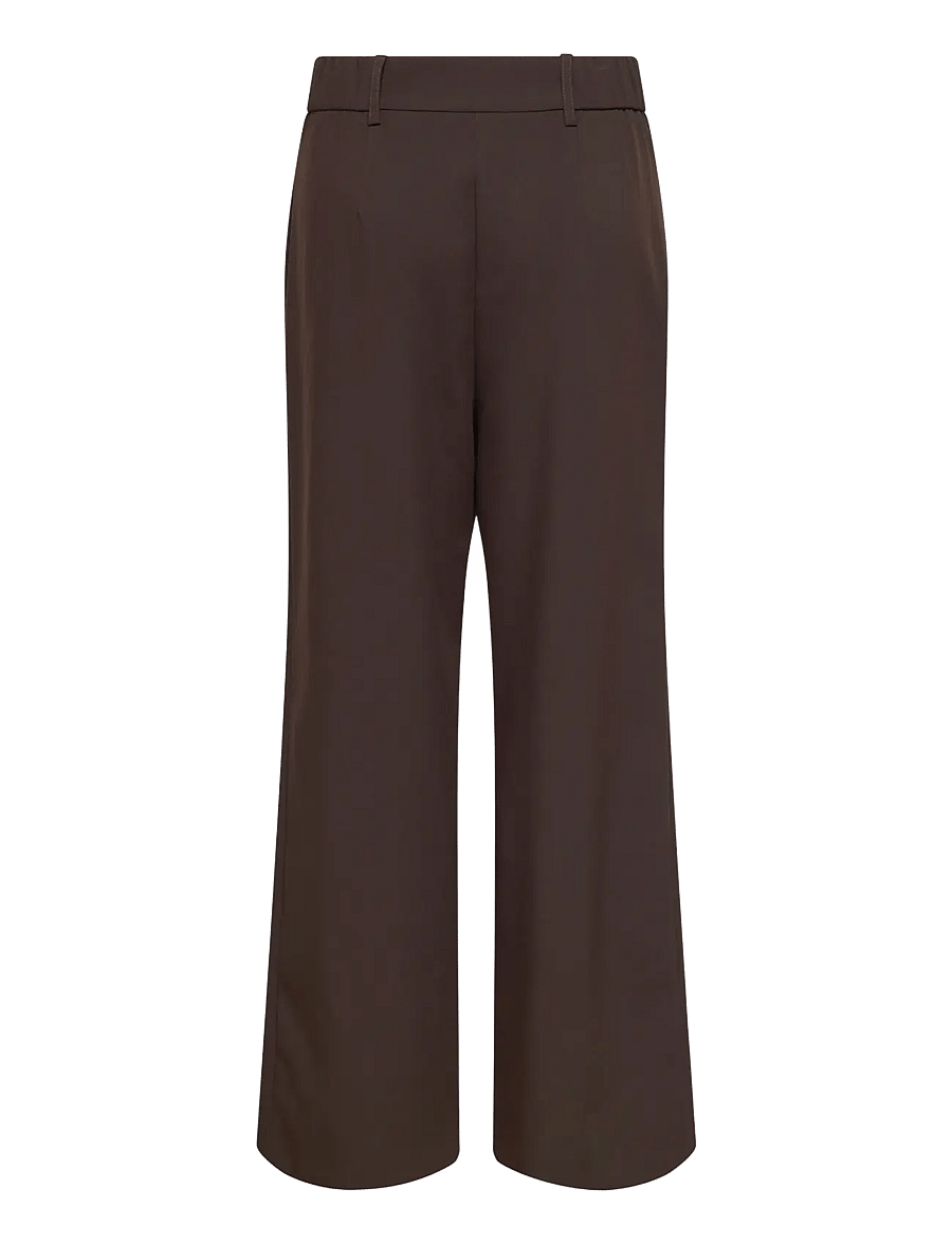 ONLY - ONLLINDA-RAVEN HW STR PANTS TLR - kostymbyxor - coffee bean - 2