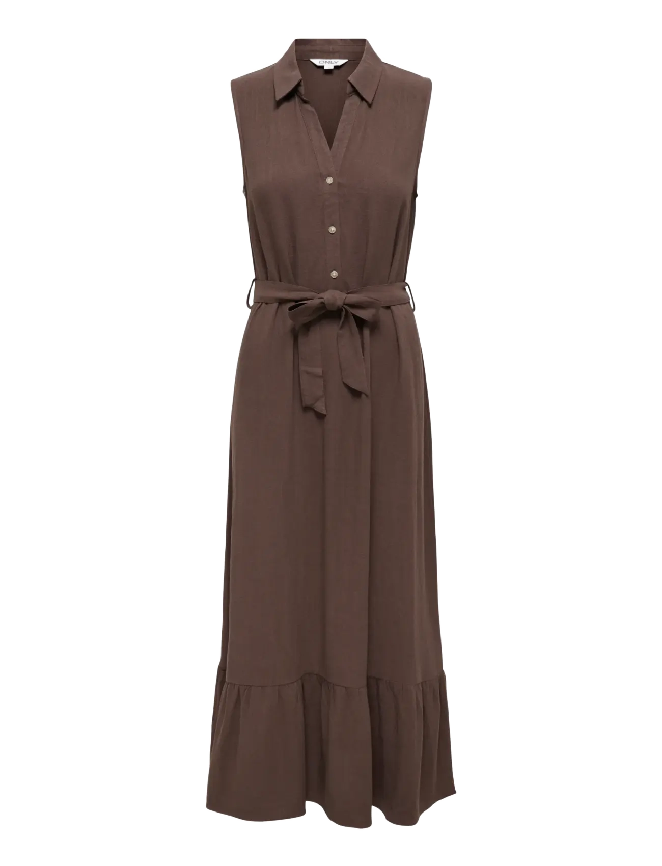 ONLY ONLSIESTA LIN SL BELT DRESS PNT NOOS - Kjoler - SHOPPING BAG / brown