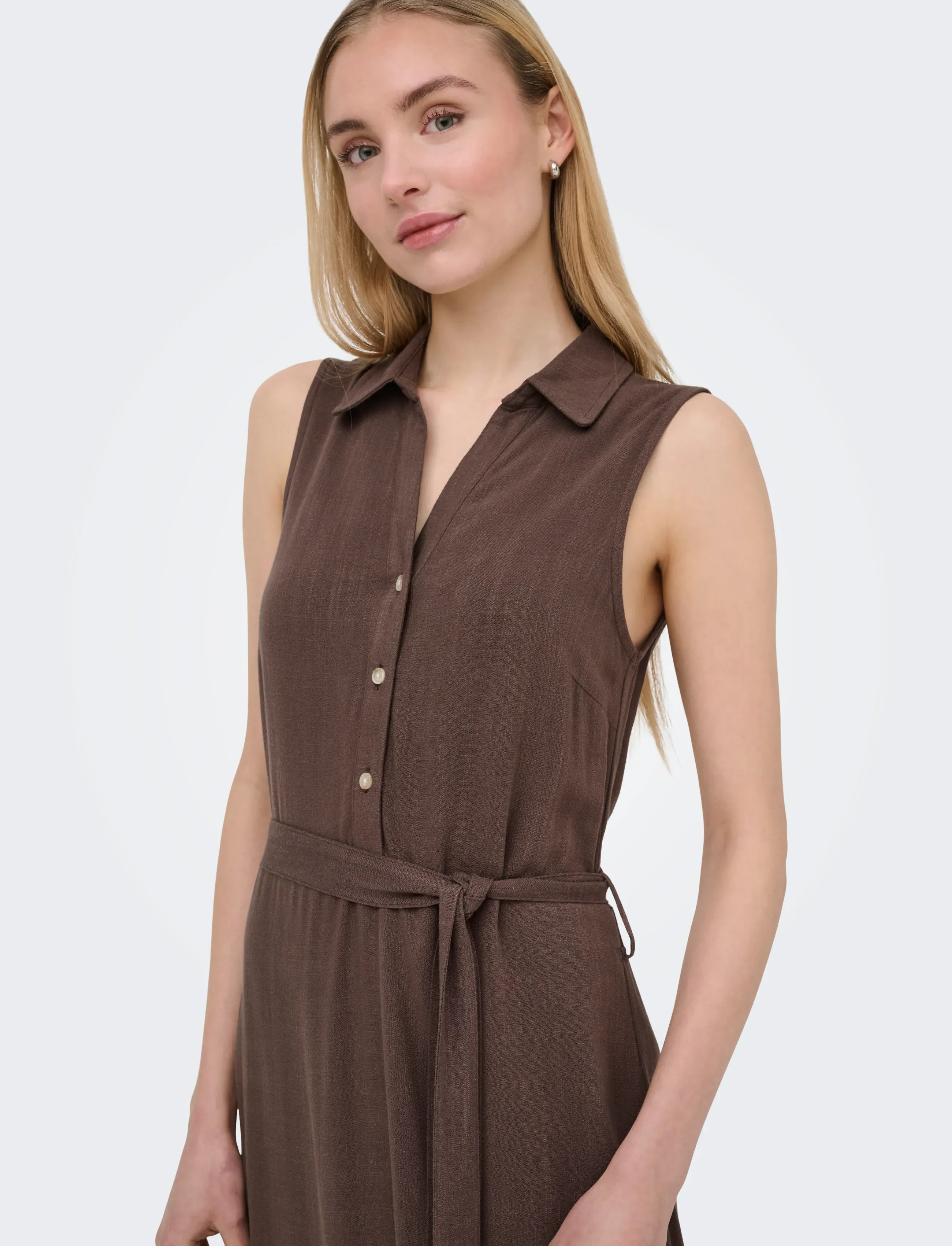 ONLY - ONLSIESTA LIN SL BELT DRESS PNT NOOS - maxi kjoler - shopping bag - 5