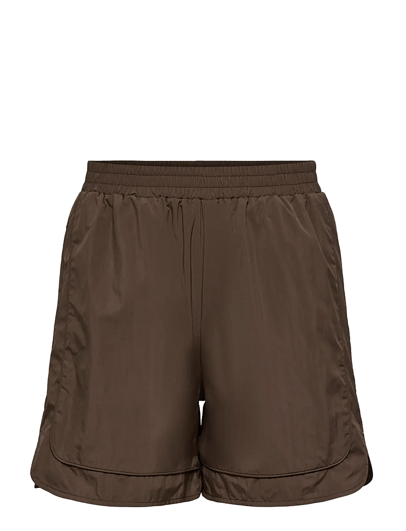 ONLY - ONLLARA PIPING SHORTS OTW - lühikesed vabaajapüksid - chocolate martini - 0