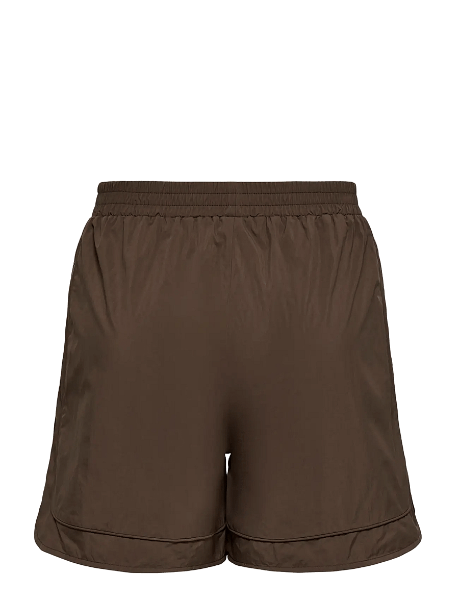 ONLY - ONLLARA PIPING SHORTS OTW - casual shorts - chocolate martini - 1