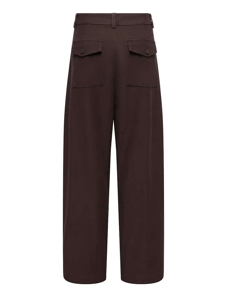 ONLY - ONLCLAIR MW BARREL PANT PNT NOOS - barrelbyxor - black coffee - 2