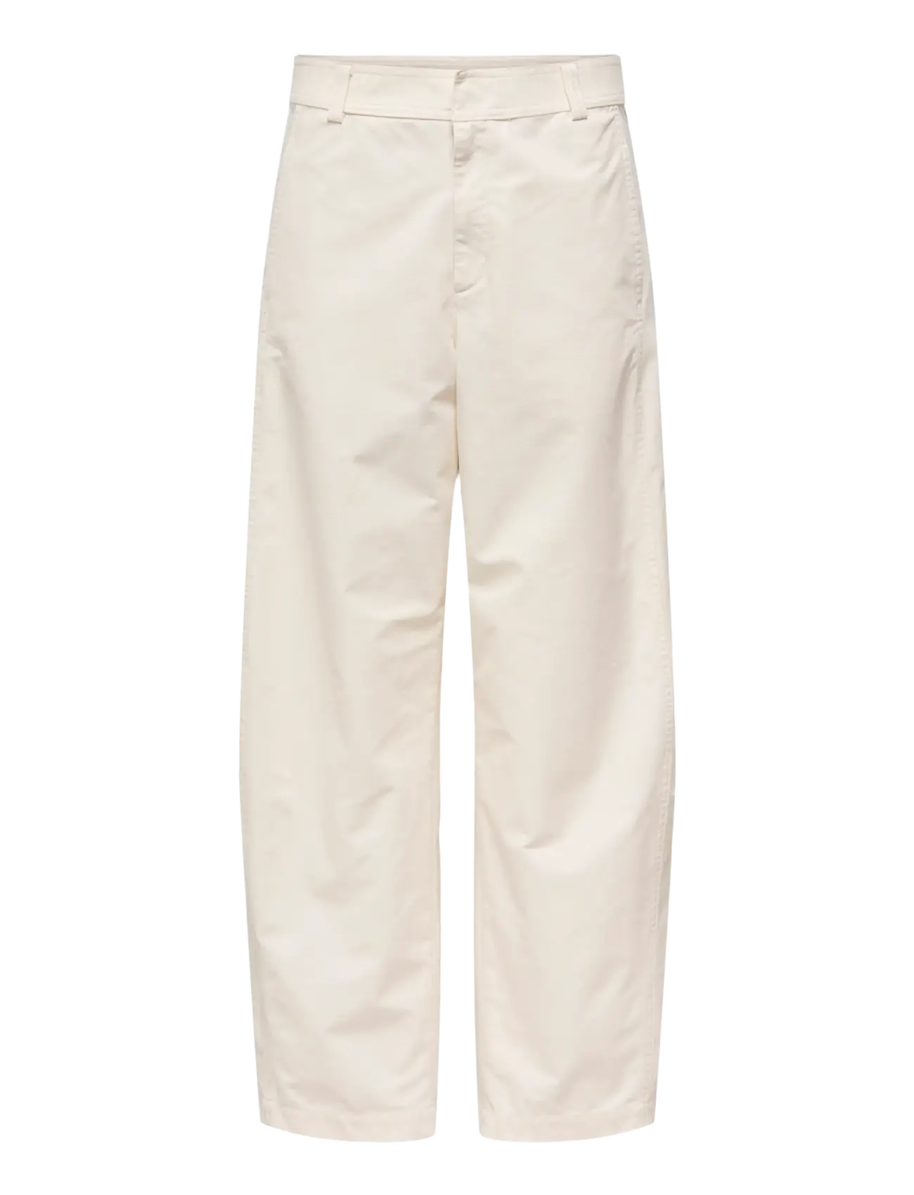 ONLY ONLCLAIR MW BARREL PANT PNT NOOS - Bukser - TOFU / cream