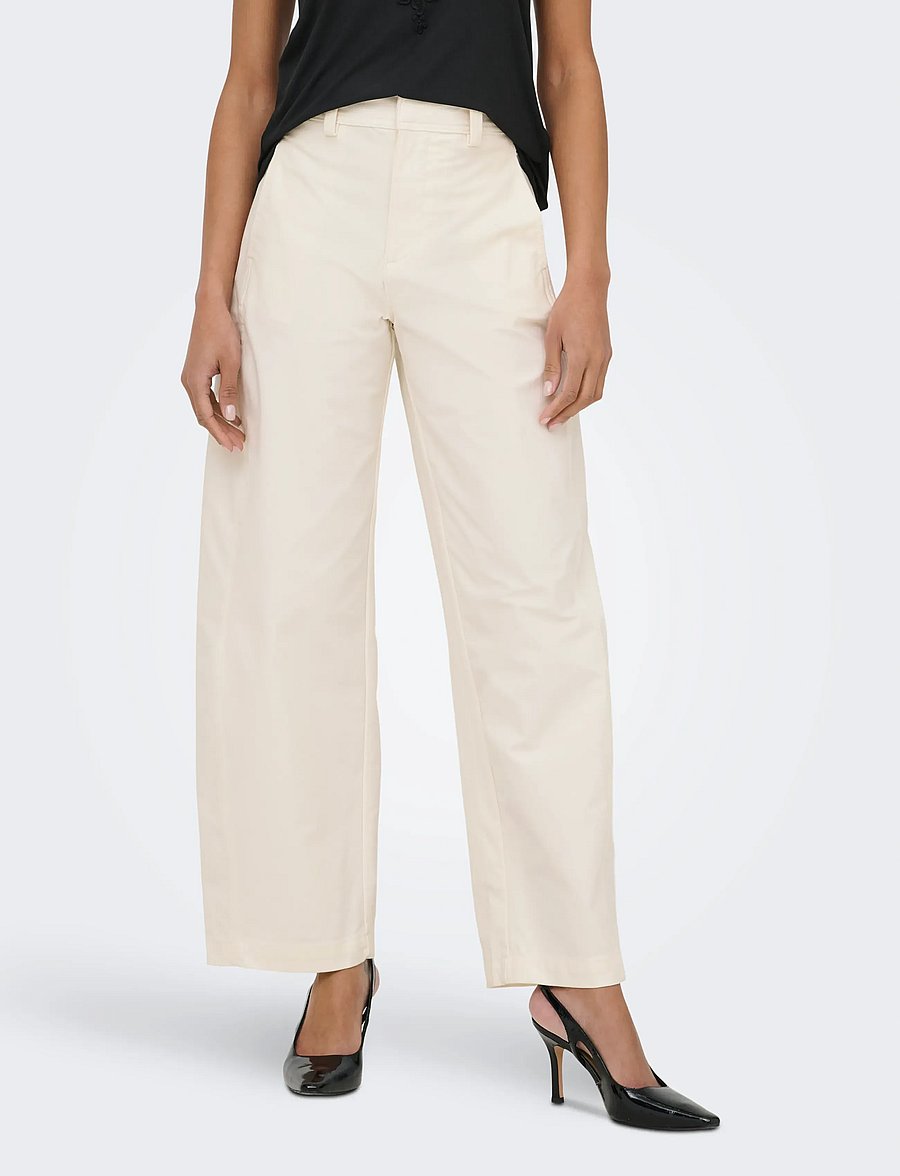 ONLY - ONLCLAIR MW BARREL PANT PNT NOOS - barrel-püksid - tofu - 0