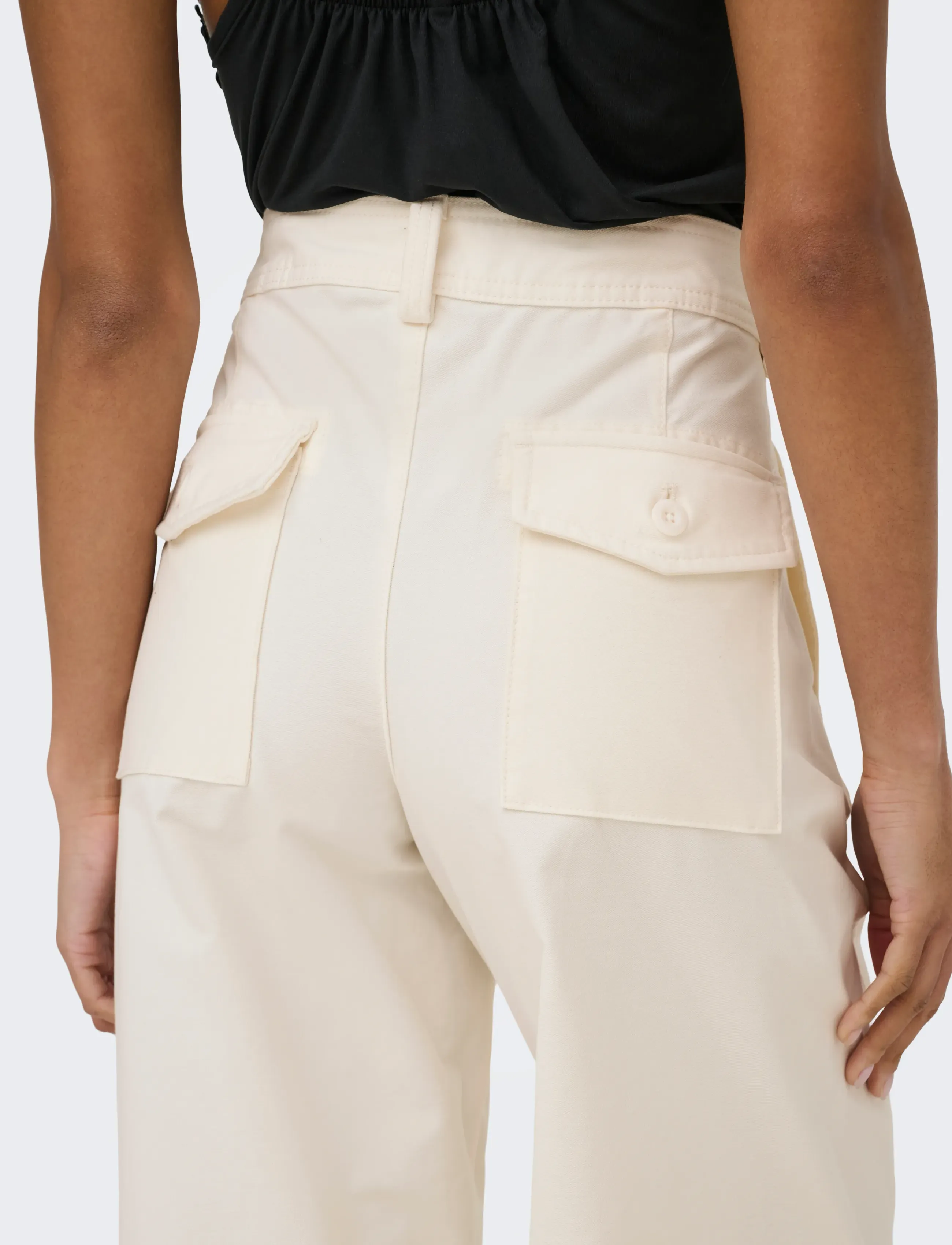 ONLY - ONLCLAIR MW BARREL PANT PNT NOOS - hosen - tofu - 5