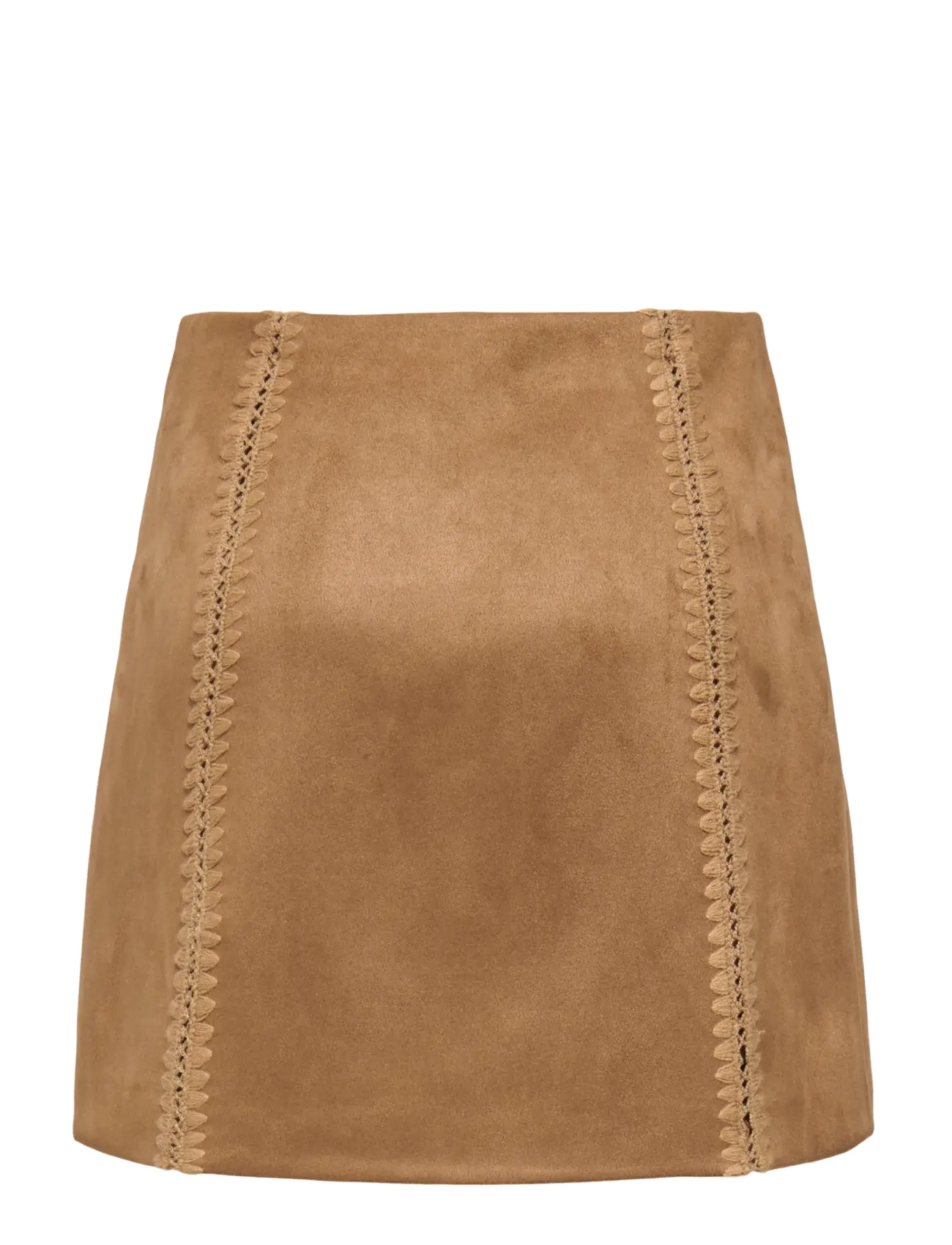 ONLY - ONLJOLINE FAUX SUEDE SKIRT OTW - short skirts - cognac - 2
