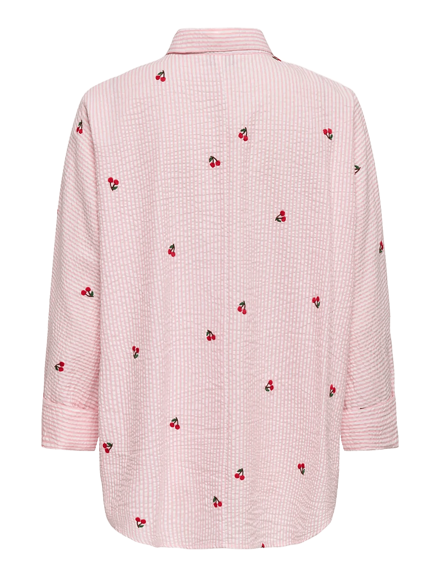 ONLY - ONLNEW LINA GRACE L/S CHERRY SHIRT WVN - crystal rose - 2
