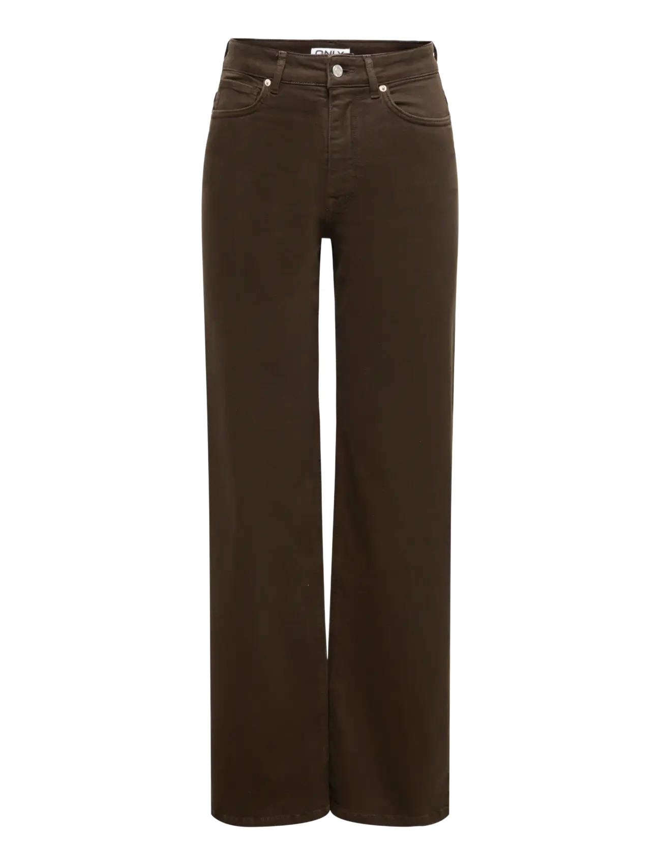 ONLY - ONLMADISON BLUSH HW WIDE COLOR DNM NOOS - laia säärega teksad - dark brown denim - 1