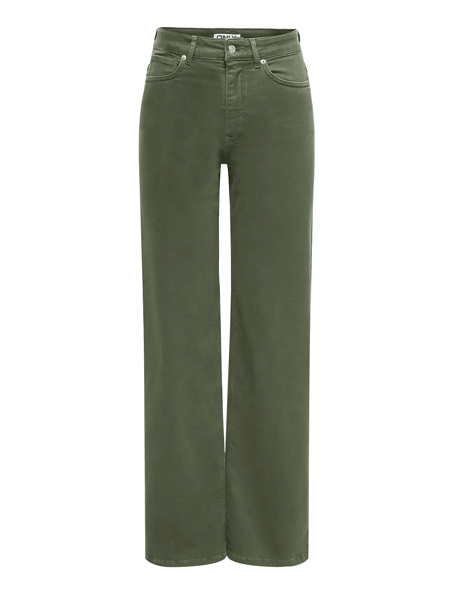 ONLY - ONLMADISON BLUSH HW WIDE COLOR DNM NOOS - vida jeans - smokey olive - 1
