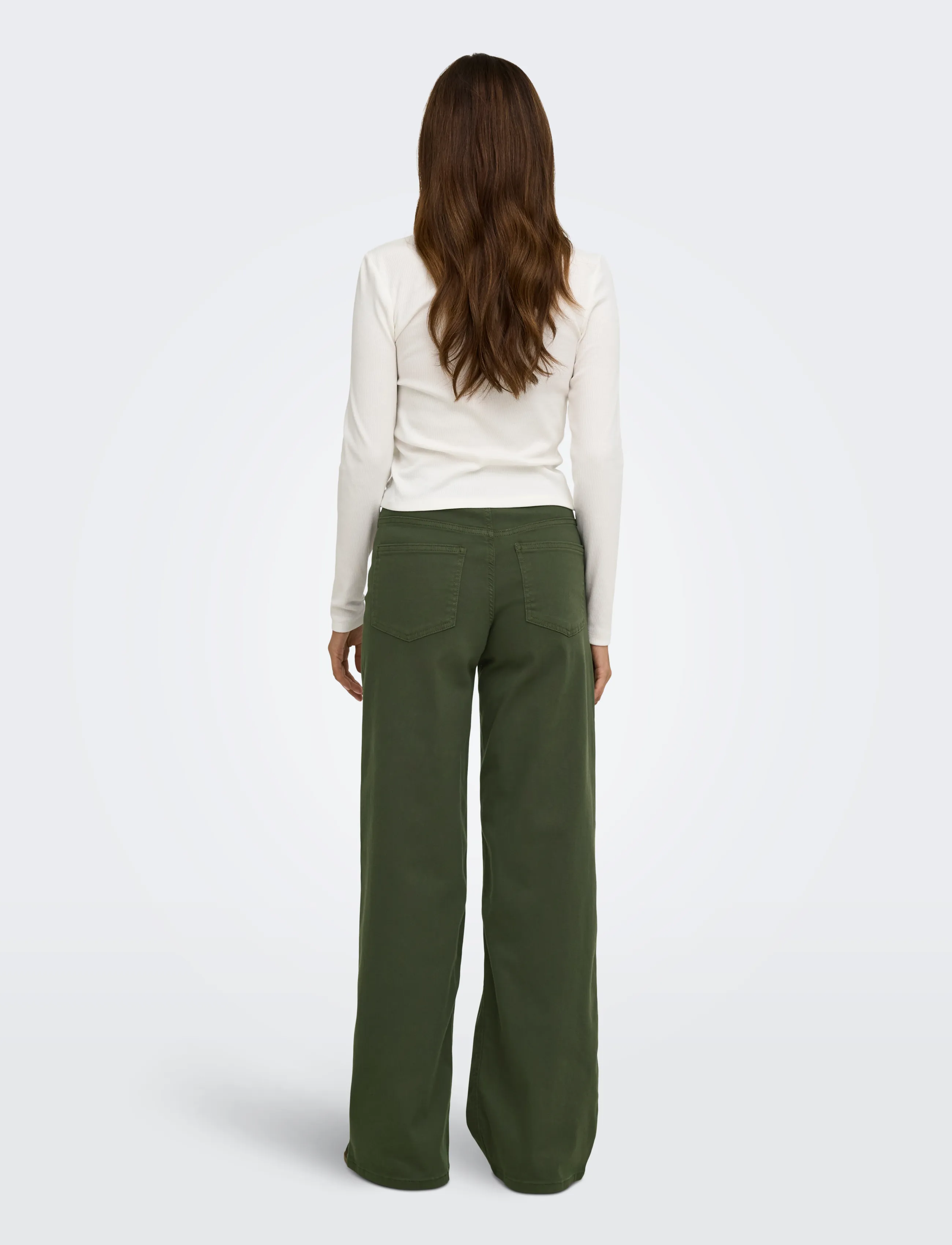 ONLY - ONLMADISON BLUSH HW WIDE COLOR DNM NOOS - vida jeans - smokey olive - 3