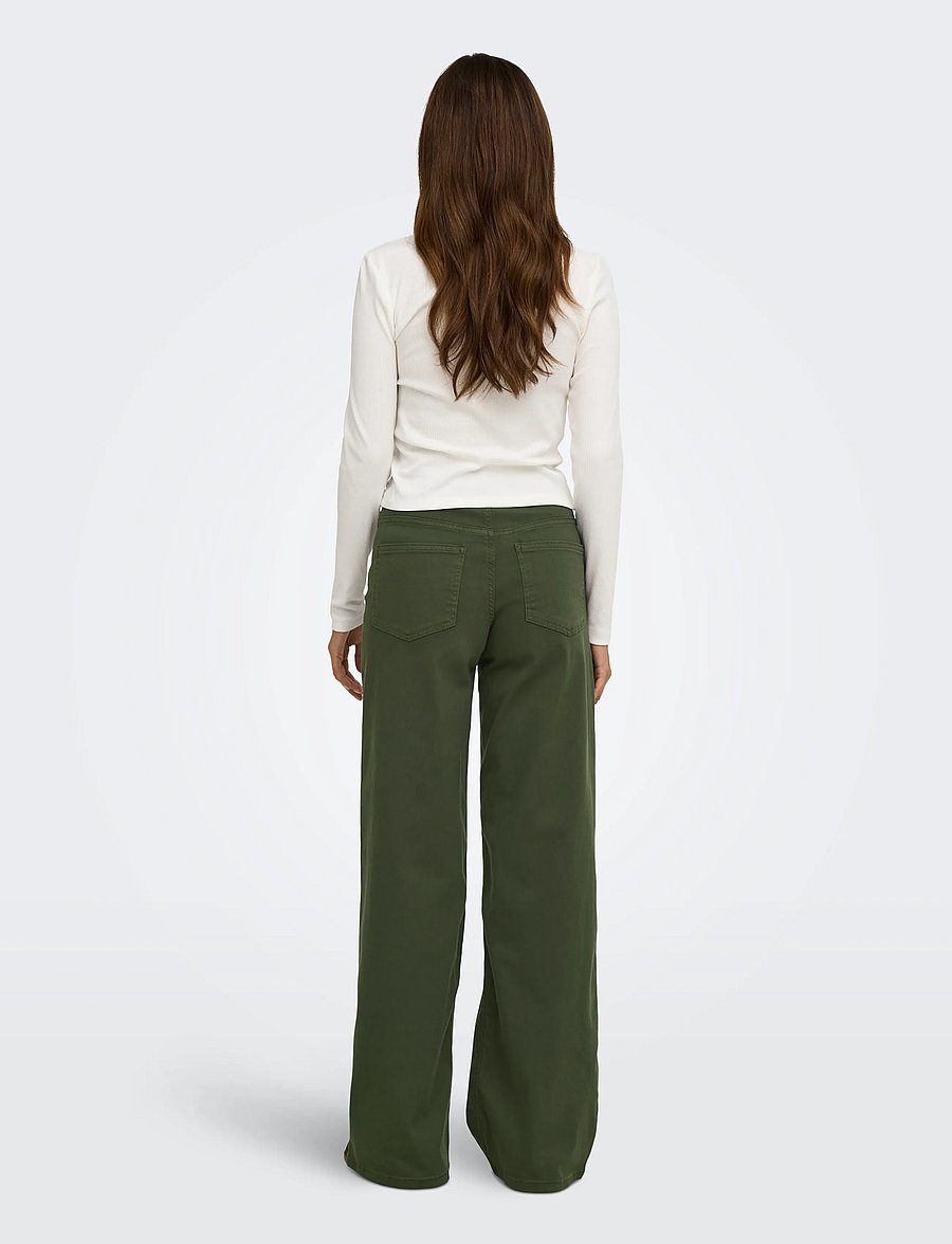 ONLY - ONLMADISON BLUSH HW WIDE COLOR DNM NOOS - vida jeans - smokey olive - 3