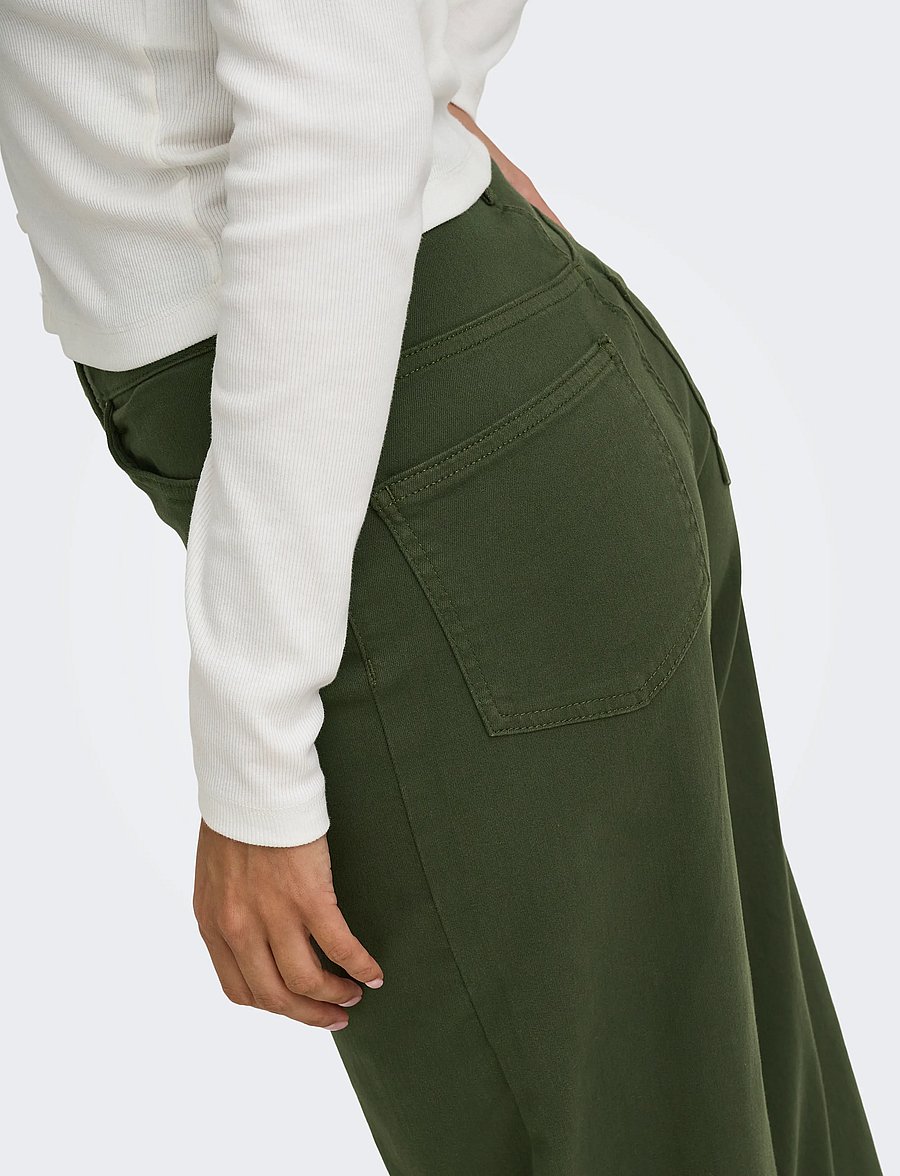 ONLY - ONLMADISON BLUSH HW WIDE COLOR DNM NOOS - vida jeans - smokey olive - 5