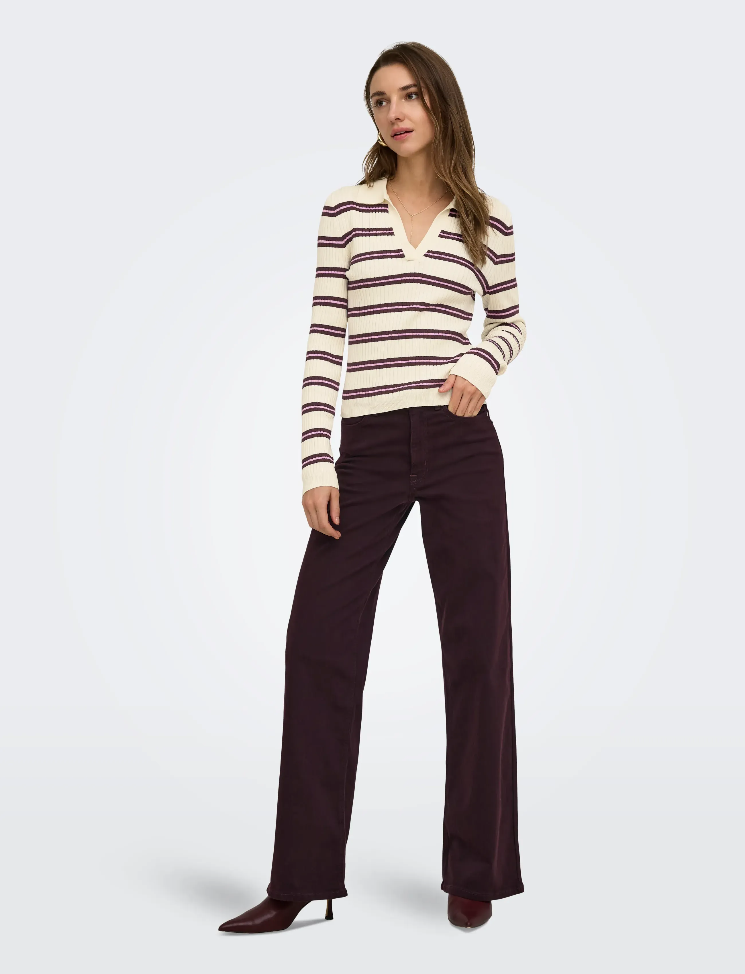ONLY Onlmadison Blush Hw Wide Color Dnm Noos jeans dam – bild 3