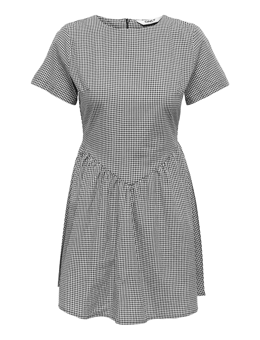 ONLY - ONLMARINNA SELENE V WAIST DRESS WVN - robes courtes - black - 0