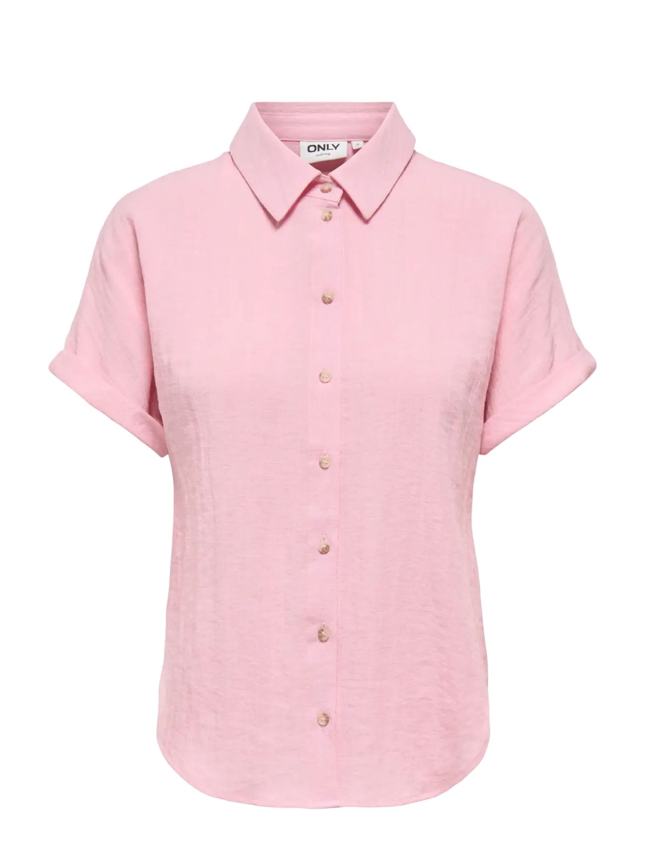ONLY ONLITA S/S LINEN LOOK SHIRT TLR - Shirts - ROMANCE ROSE / pink/rose