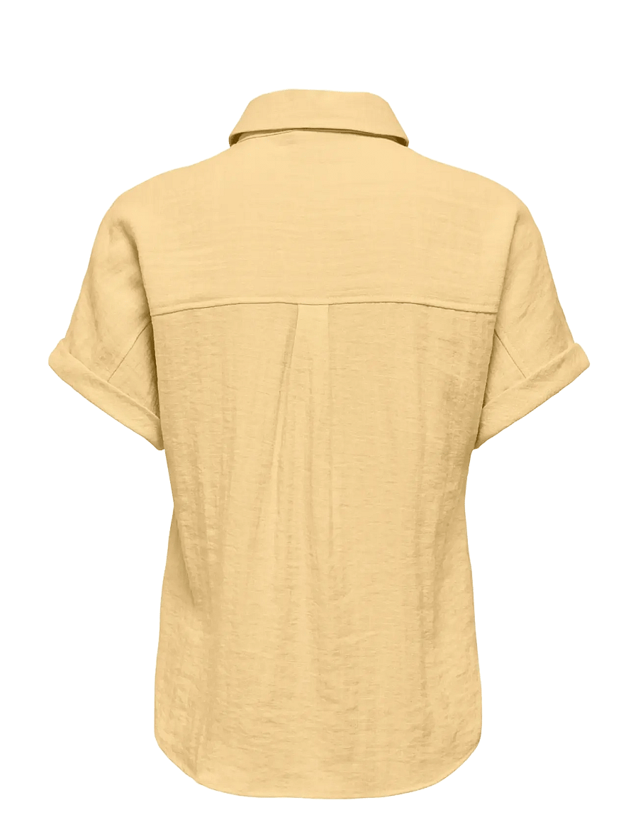 ONLY - ONLITA S/S LINEN LOOK SHIRT TLR - lina krekli - sunlight - 1