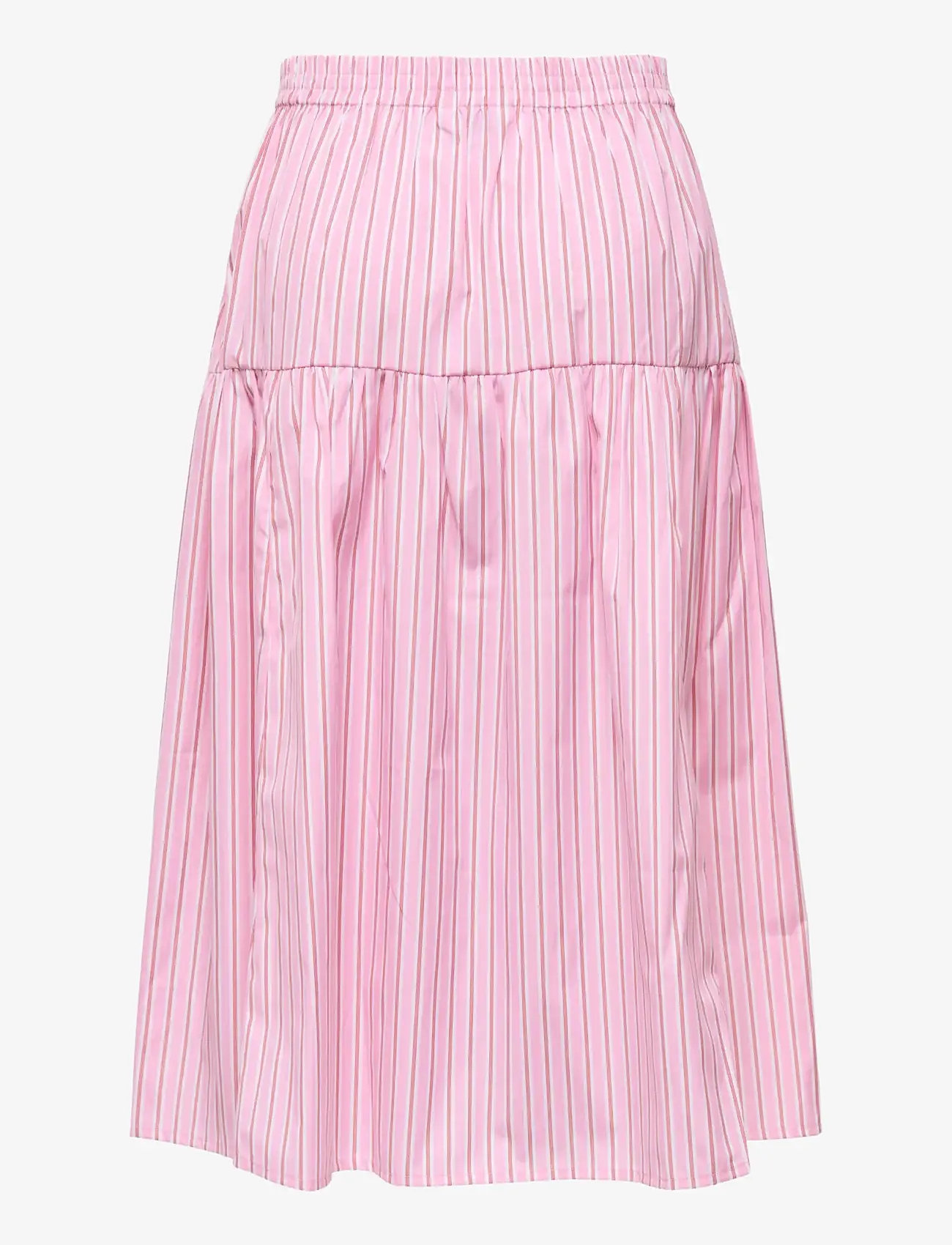 ONLY - ONLLORIS STRIPED MIDI ELASTIC SKIRT WVN - midiseelikud - lilac sachet - 1