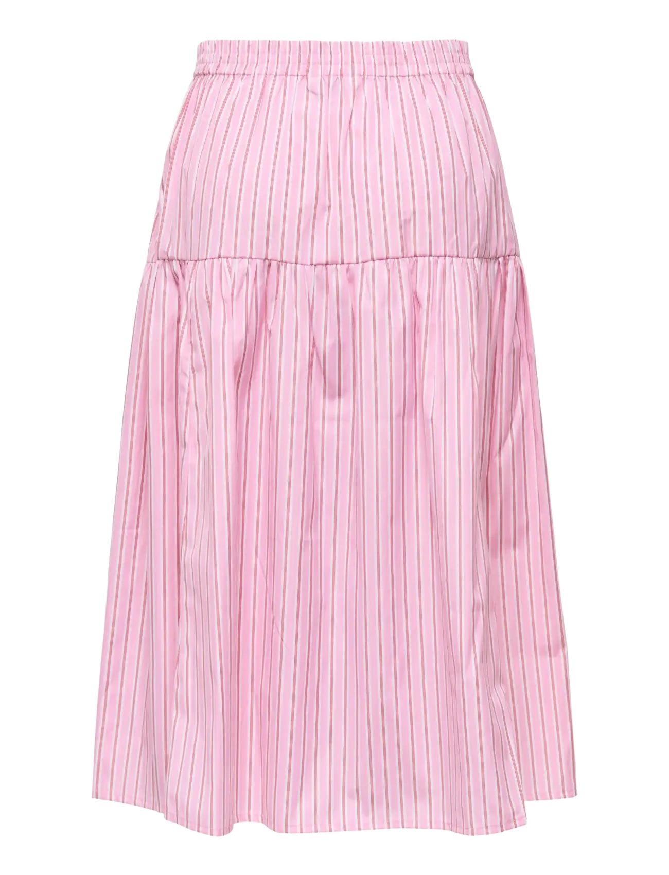 ONLY - ONLLORIS STRIPED MIDI ELASTIC SKIRT WVN - jupes midi - lilac sachet - 1