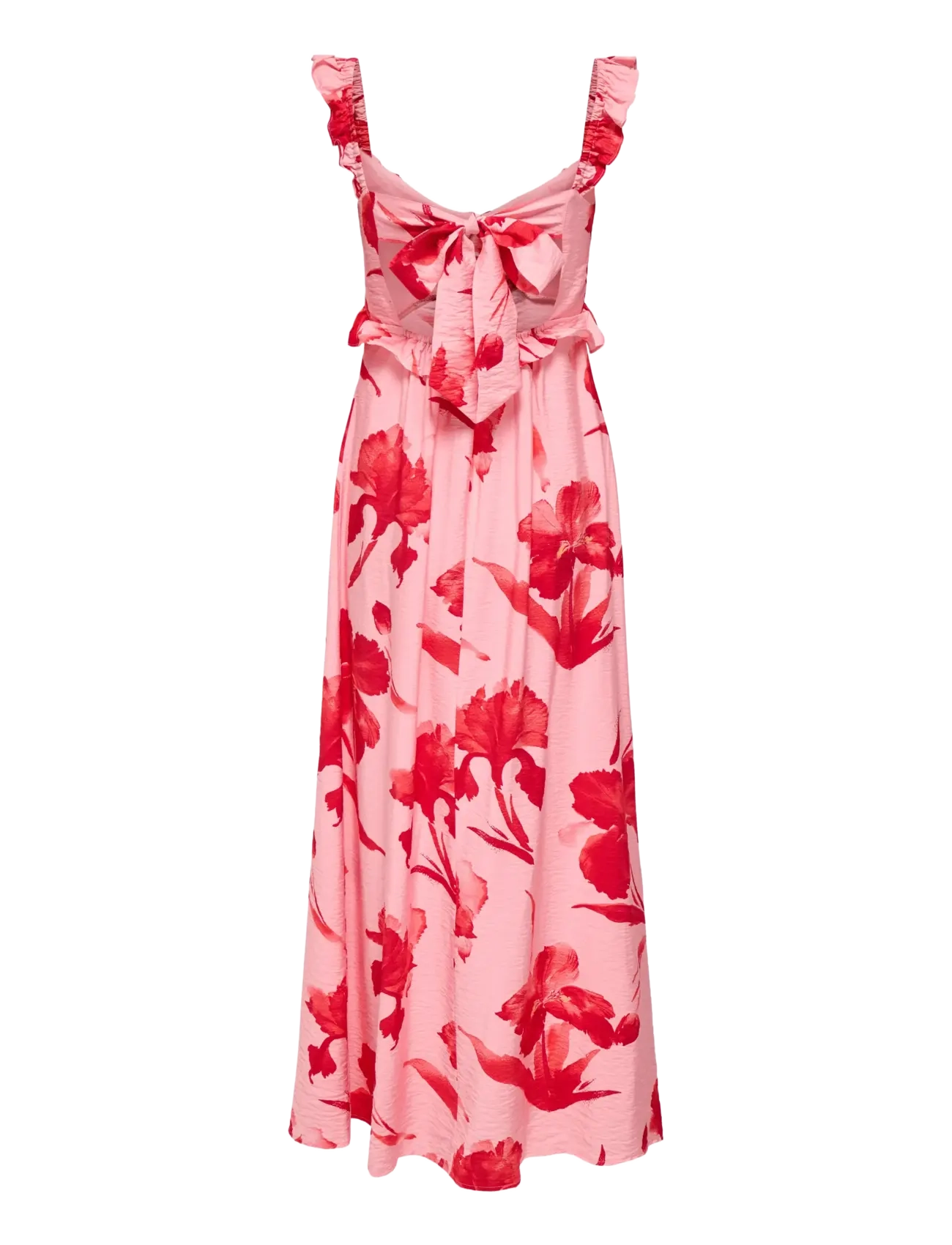 ONLY - ONLHYACI S/L FRILL LONG AOP DRESS WVN - sommerkleider - pink icing - 1