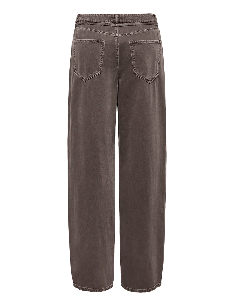 ONLY - ONLGIANNA-SILLA MW ST BELT PANT PNT NOOS - jeans droites - delicioso - 1