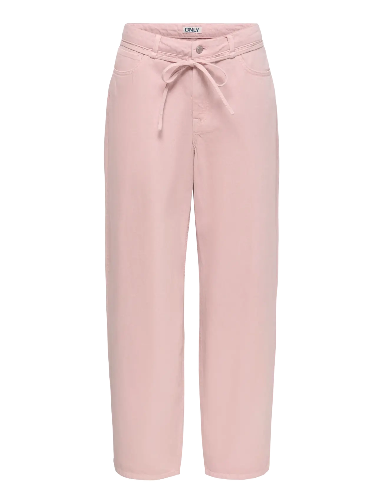 ONLY - ONLGIANNA-SILLA MW ST BELT PANT PNT NOOS - gerade jeans - rose smoke - 1