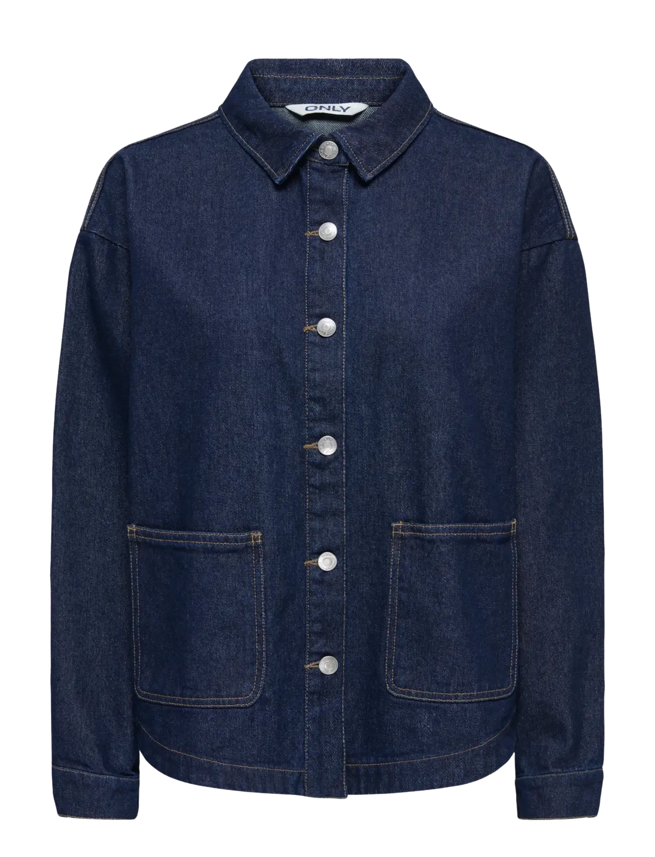 ONLY ONLLARA LS DNM SHACKET GUA NOOS - Kleidung - DARK BLUE DENIM / navy