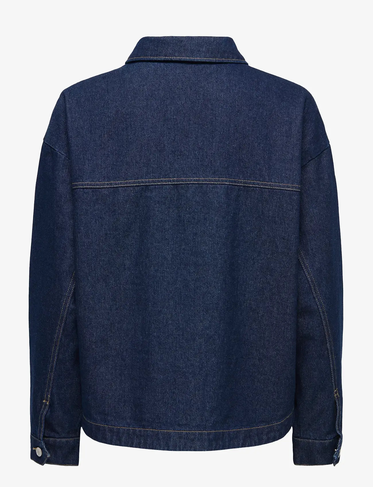 ONLY - ONLLARA LS DNM SHACKET GUA NOOS - overtøj - dark blue denim - 2