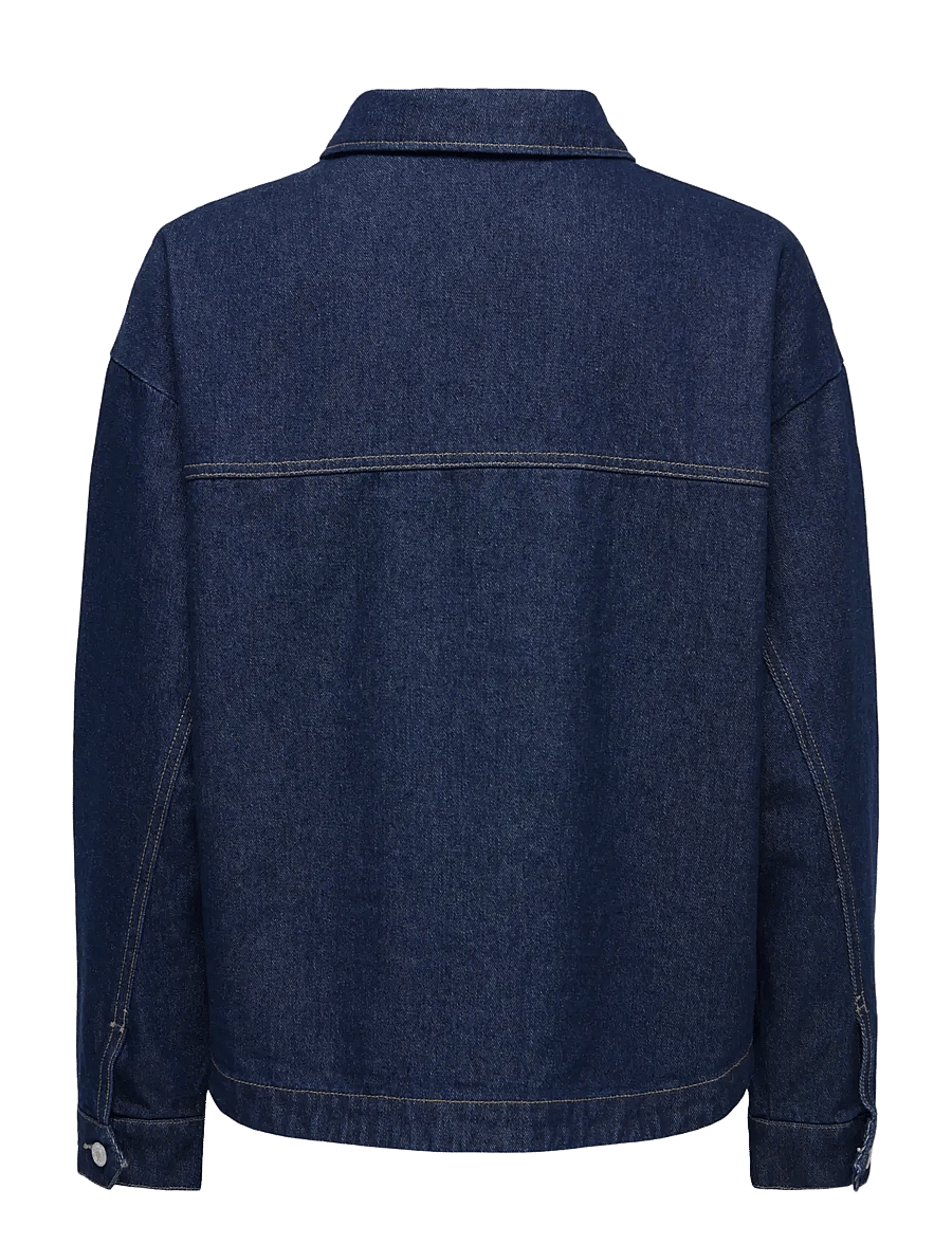 ONLY - ONLLARA LS DNM SHACKET GUA NOOS - pavasara jakas - dark blue denim - 2
