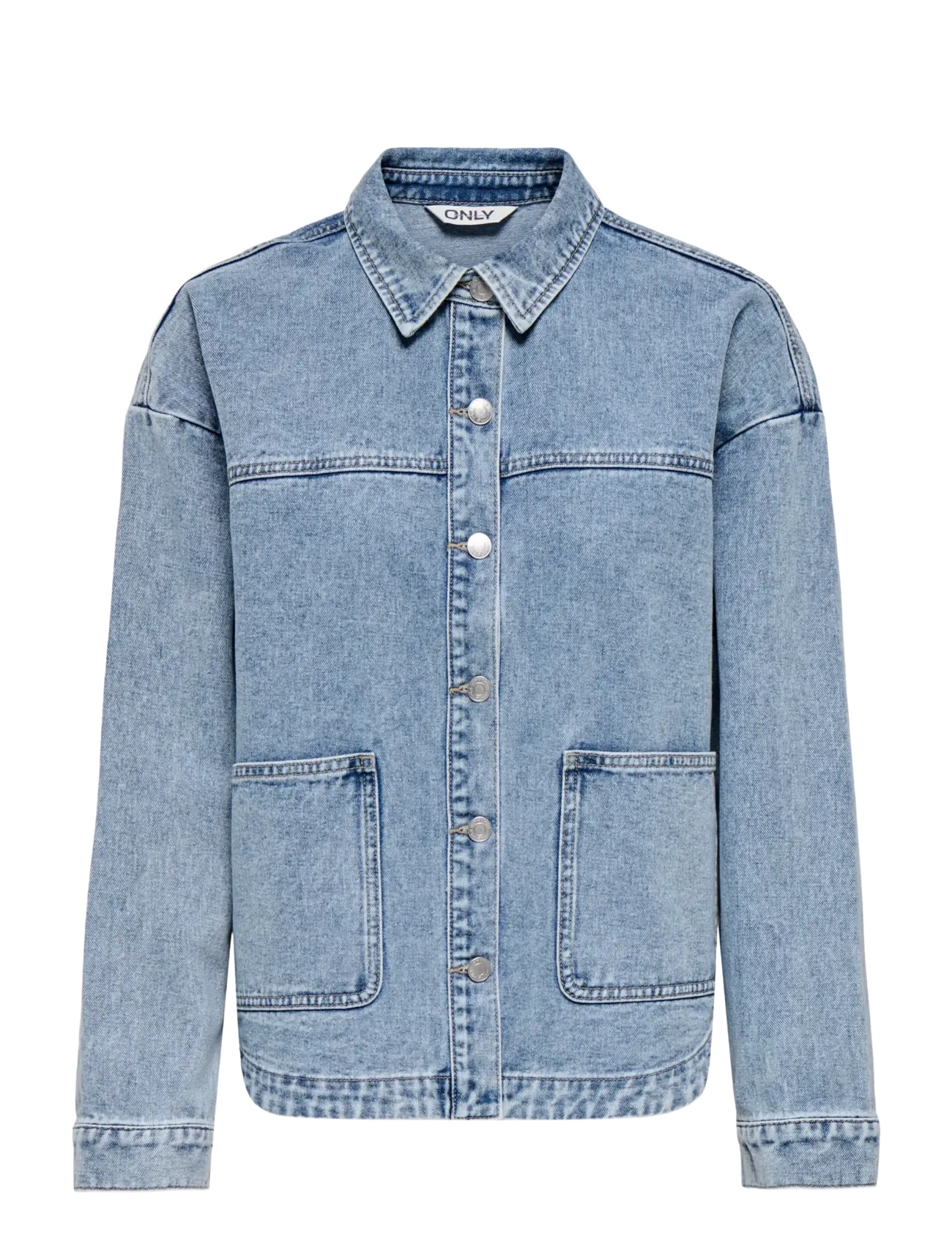 ONLY ONLLARA LS DNM SHACKET GUA NOOS - Kleidung - LIGHT BLUE DENIM / blue