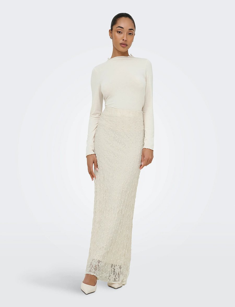 ONLY - ONLALBINA LONG SKIRT JRS - maxi nederdele - birch - 4